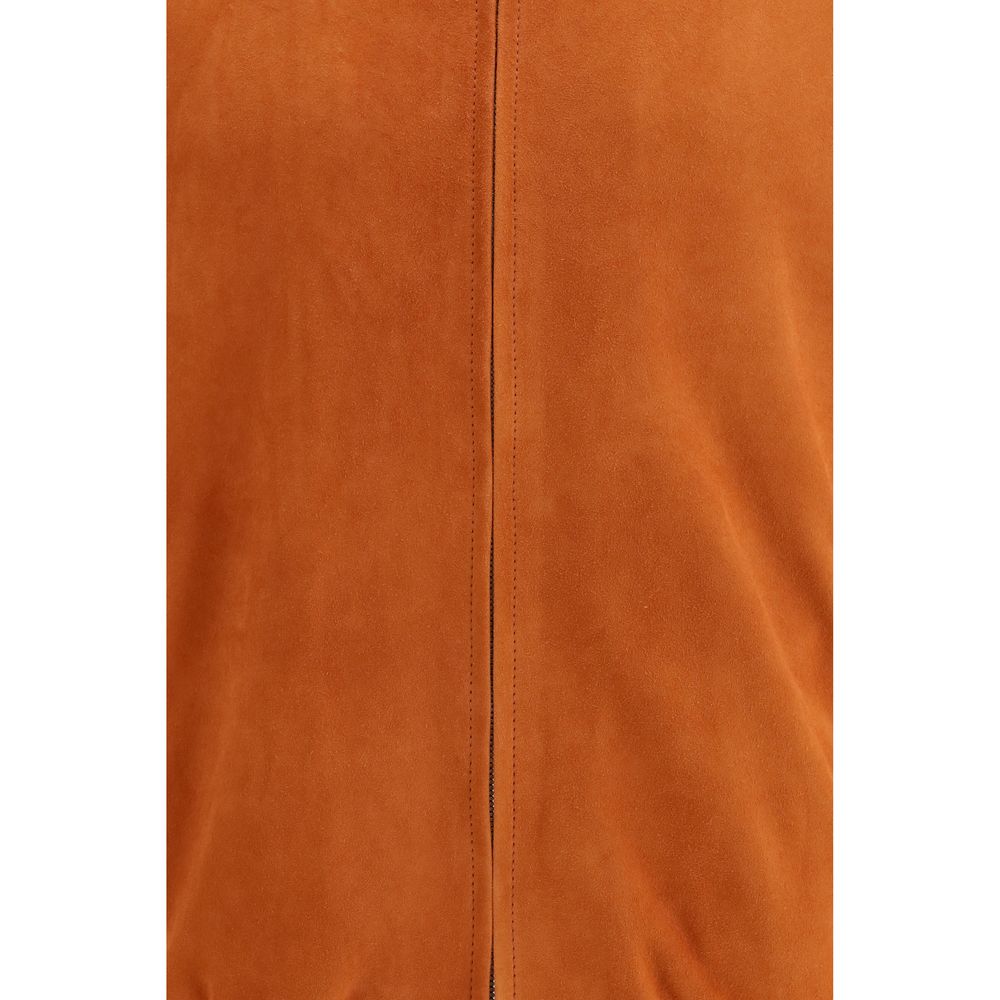Brunello Cucinelli Multicolor Calf Leather Bos Taurus Leather Jacket | Regal Royce