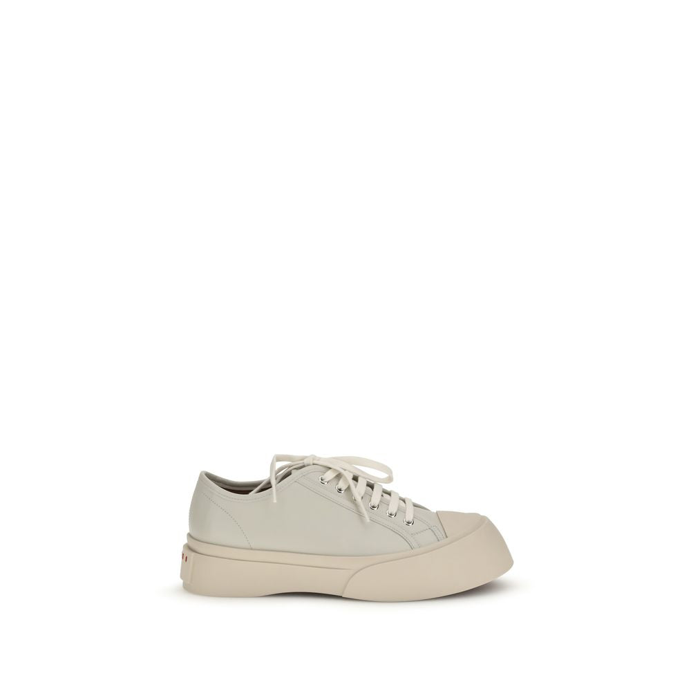 Marni White Napa Leather / Calf Bos Taurus Sneakers | Regal Royce
