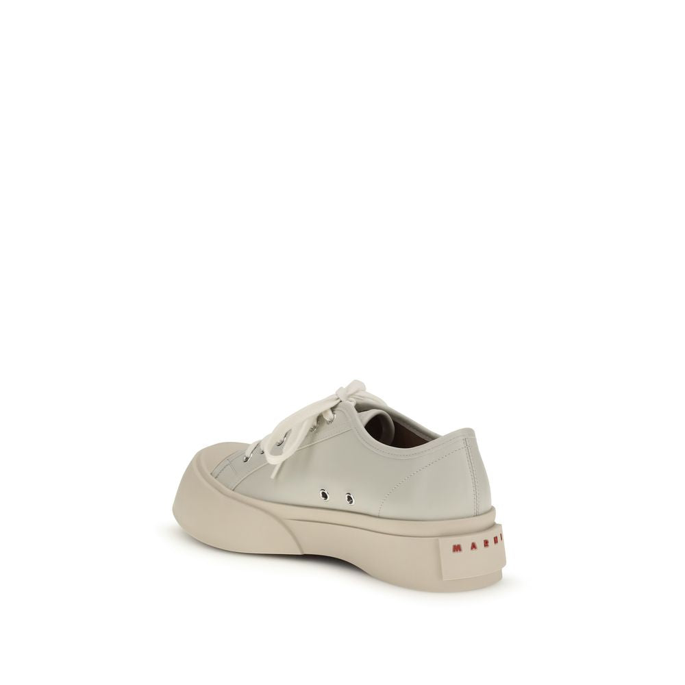 Marni White Napa Leather / Calf Bos Taurus Sneakers | Regal Royce