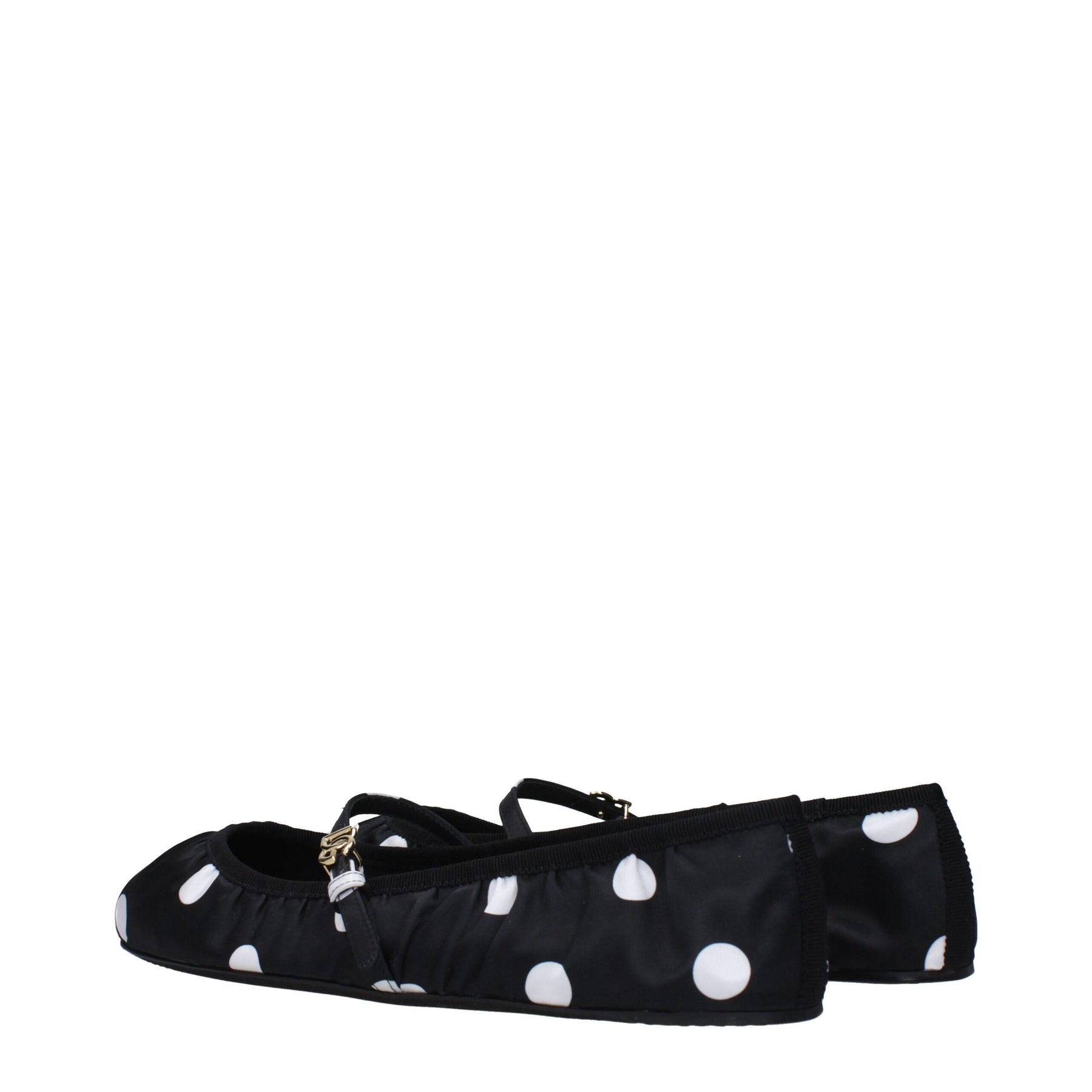 Dolce & Gabbana Black Fabric Ballet Flats | Regal Royce