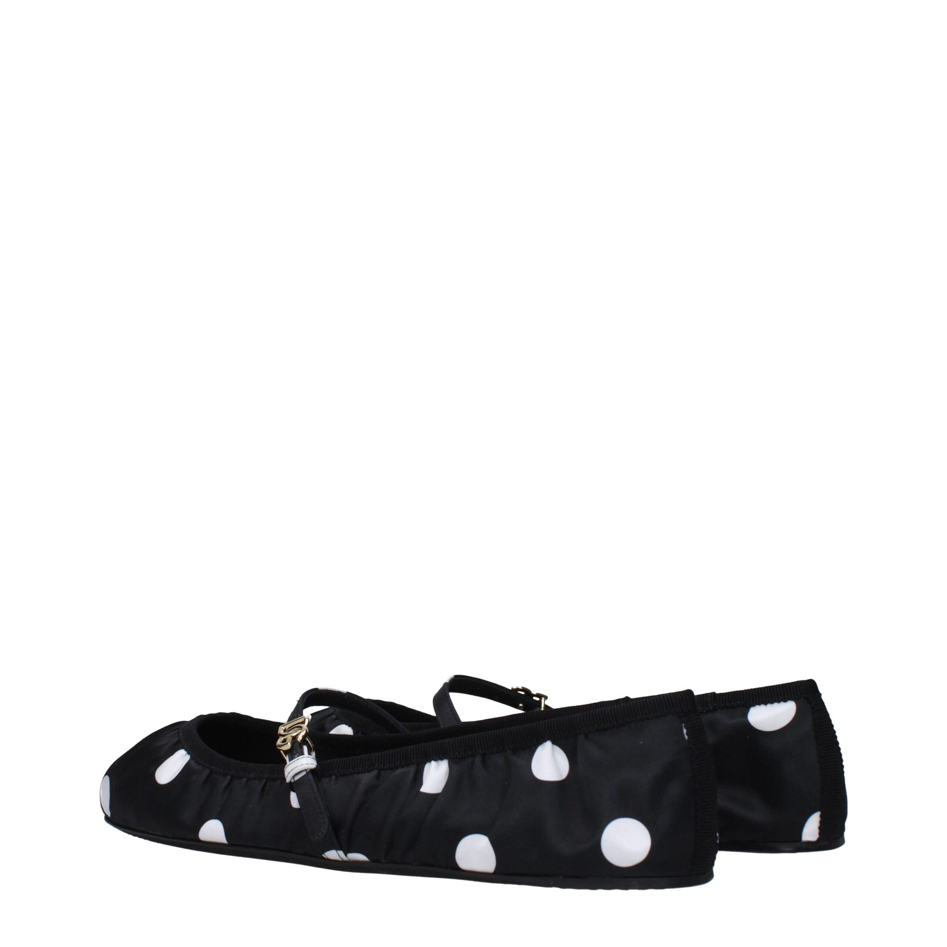 Dolce & Gabbana Black Fabric Ballet Flats | Regal Royce