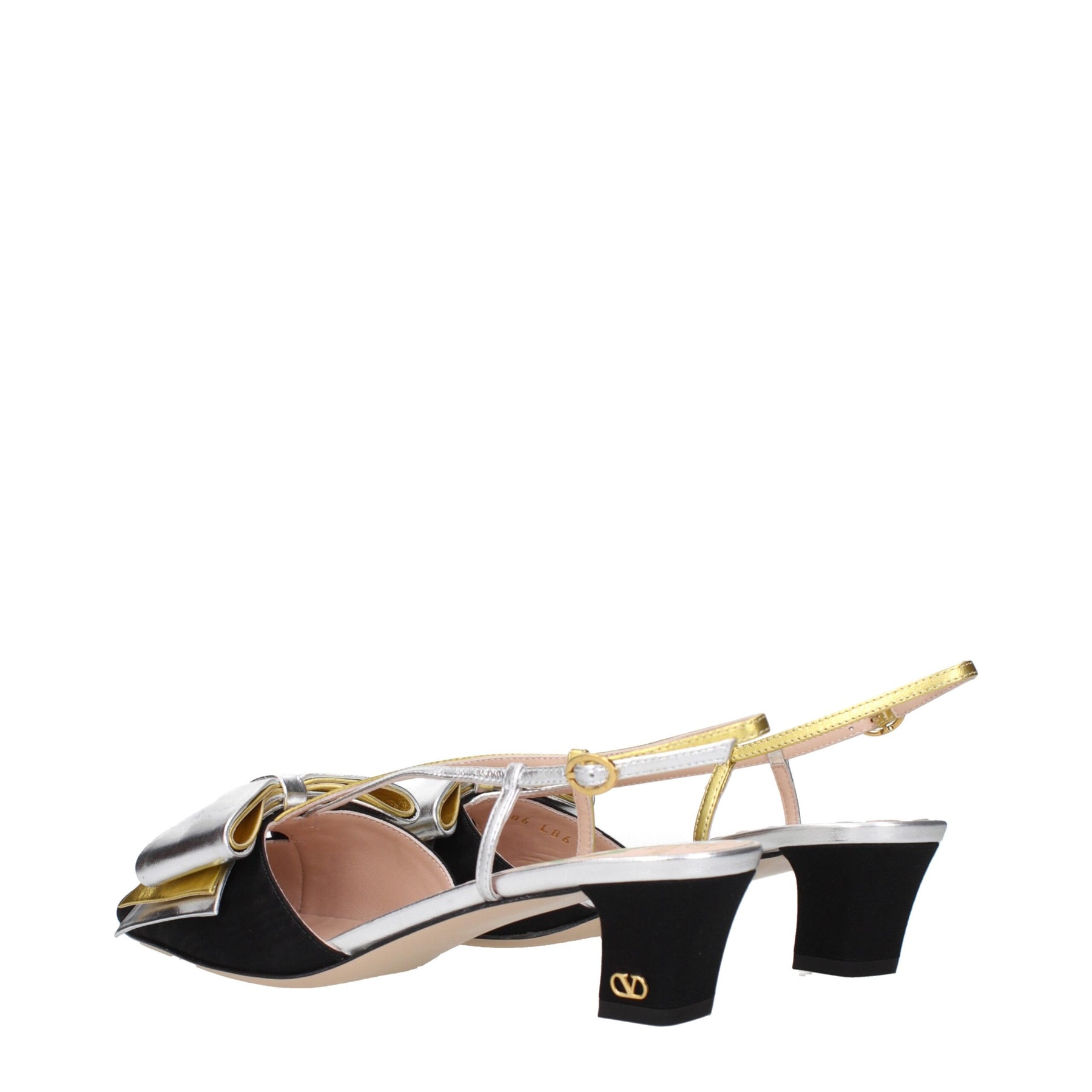 Valentino Garavani Black Fabric Mid Heel Pumps | Regal Royce