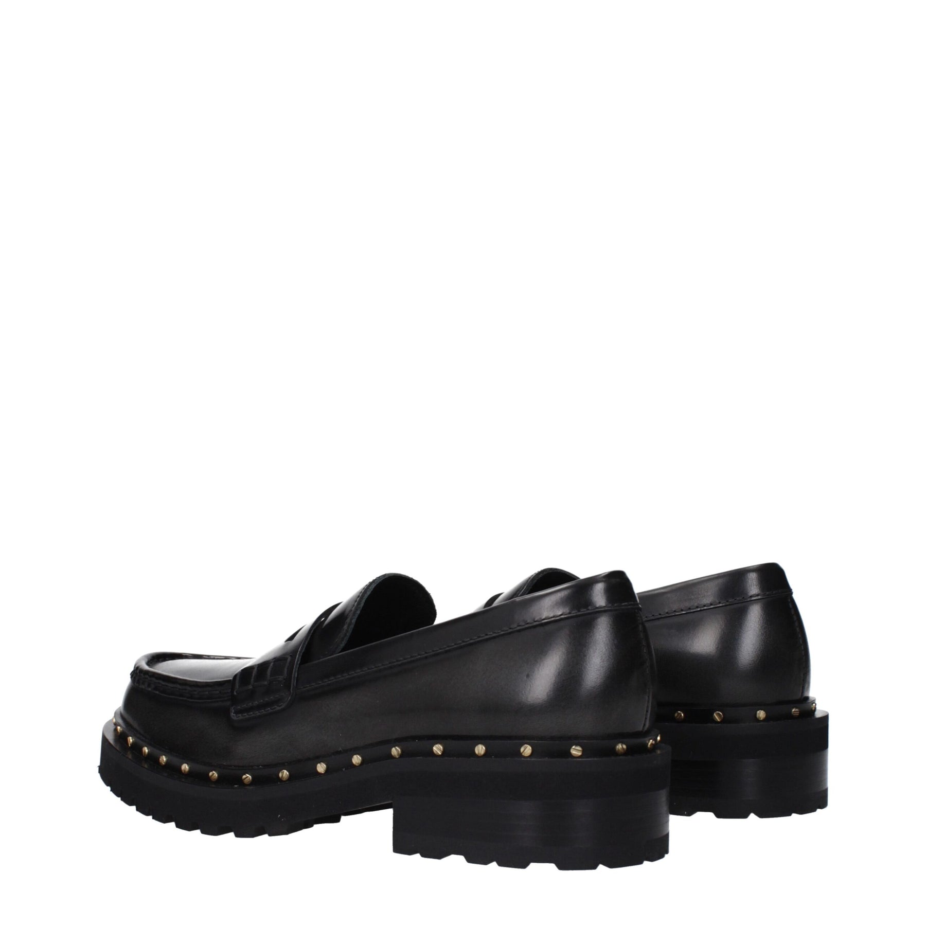 Golden Goose Black Leather Slip-On Loafers | Regal Royce
