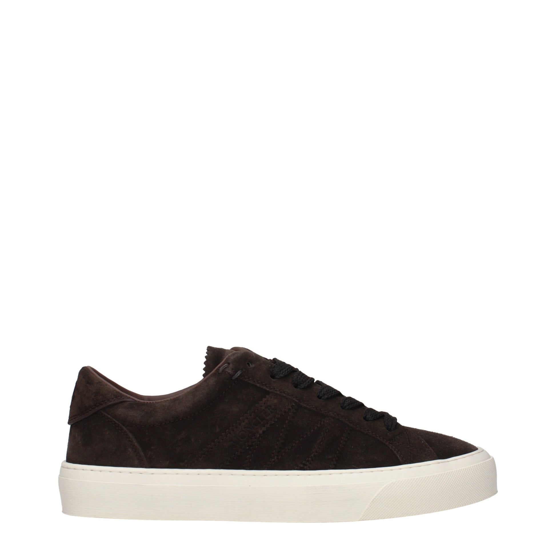 Moncler Brown Leather Low Top Sneakers | Regal Royce