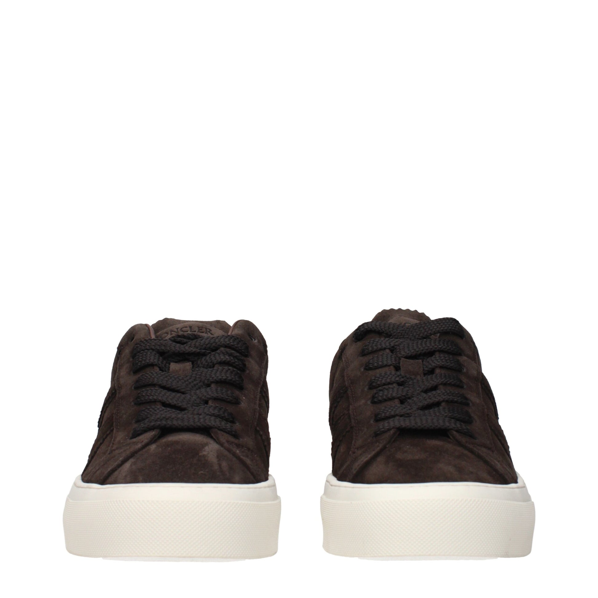 Moncler Brown Leather Low Top Sneakers | Regal Royce