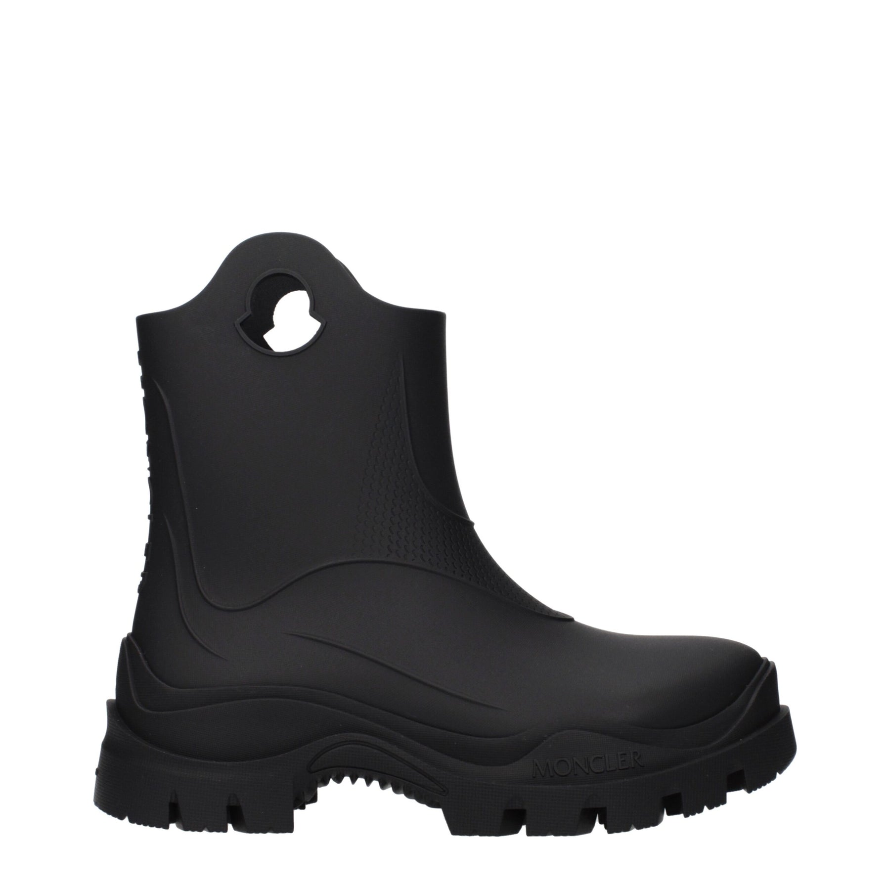 Moncler Black Cotton Ankle Boots | Regal Royce