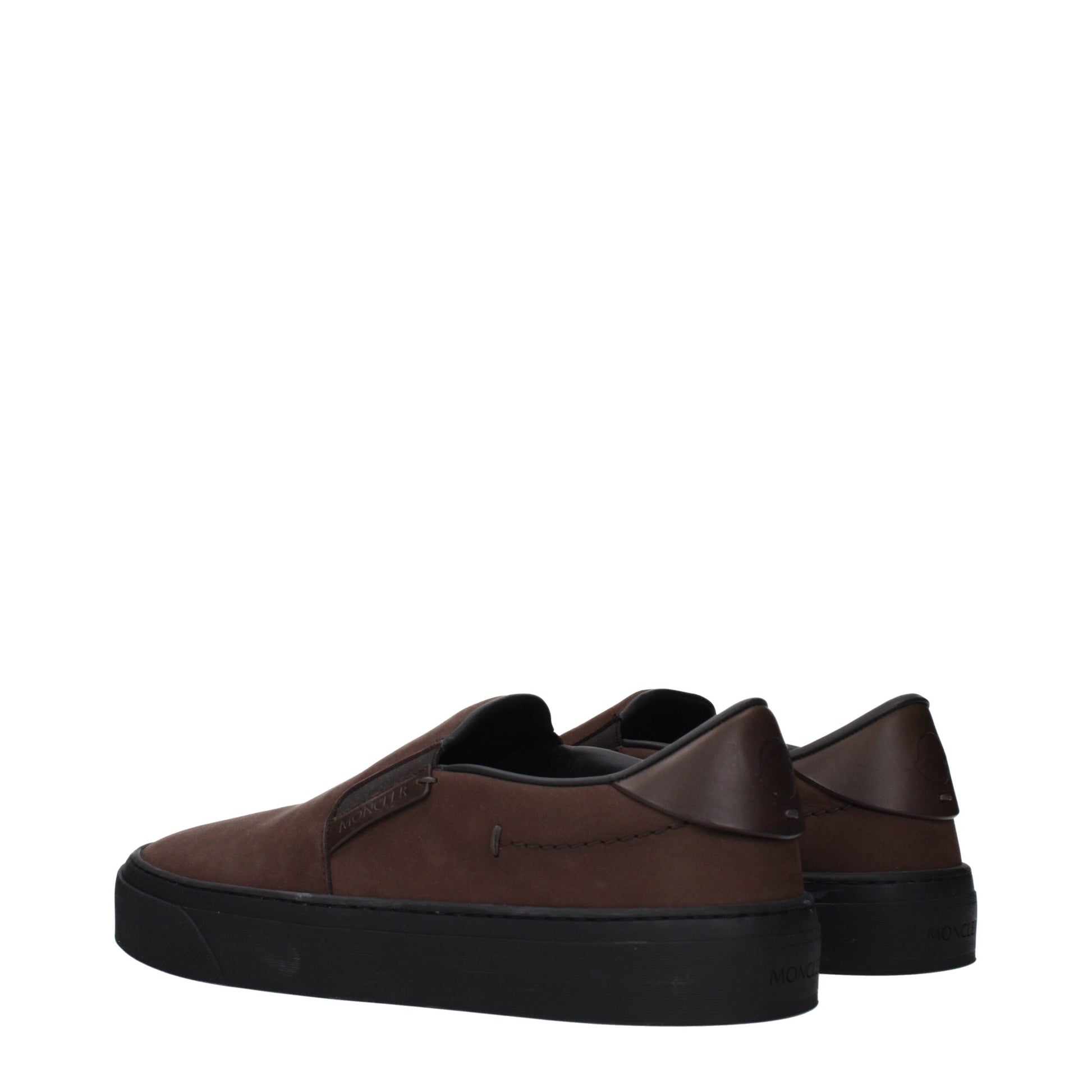 Moncler Brown Leather Slip-On Loafers | Regal Royce