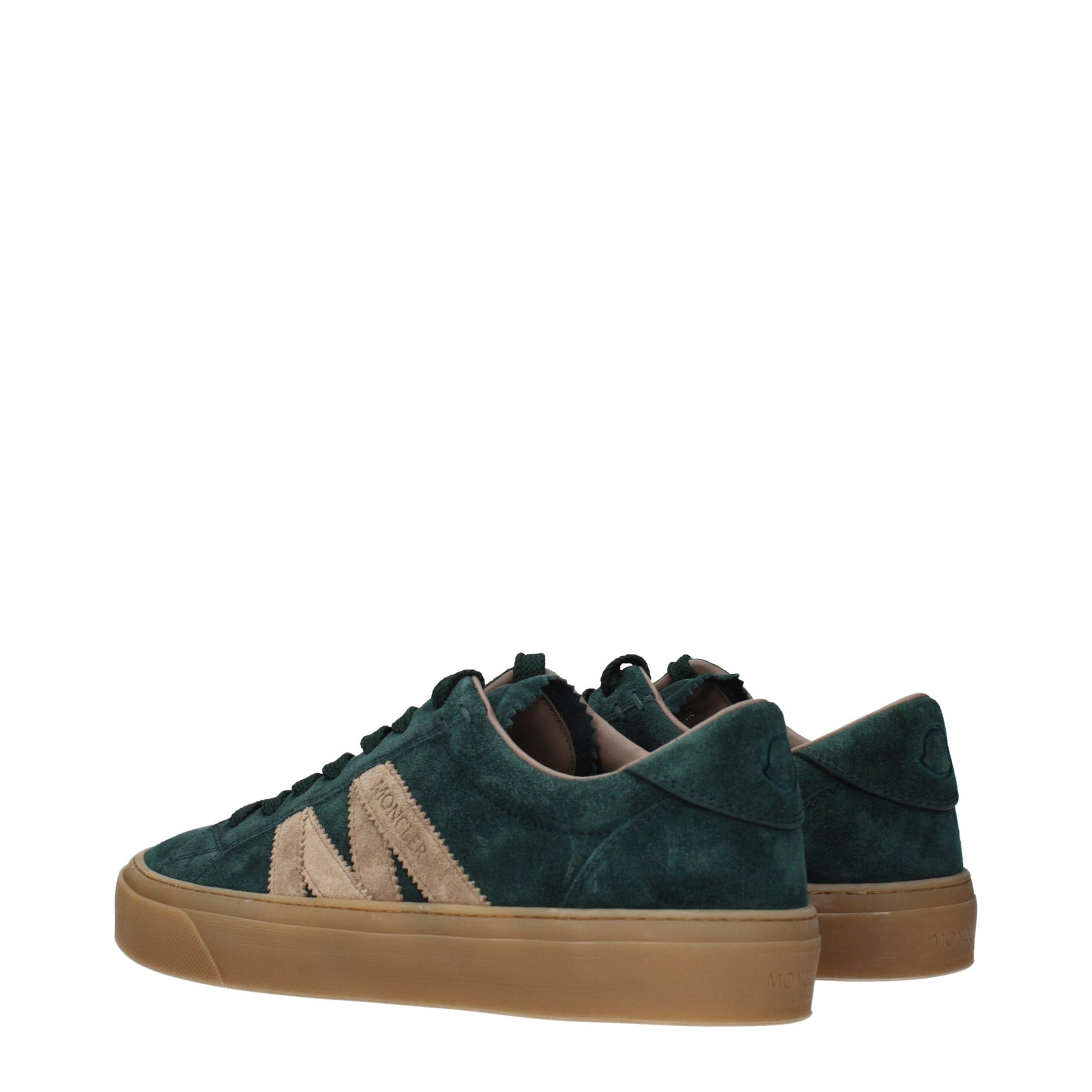Moncler Green Leather Sneakers | Regal Royce