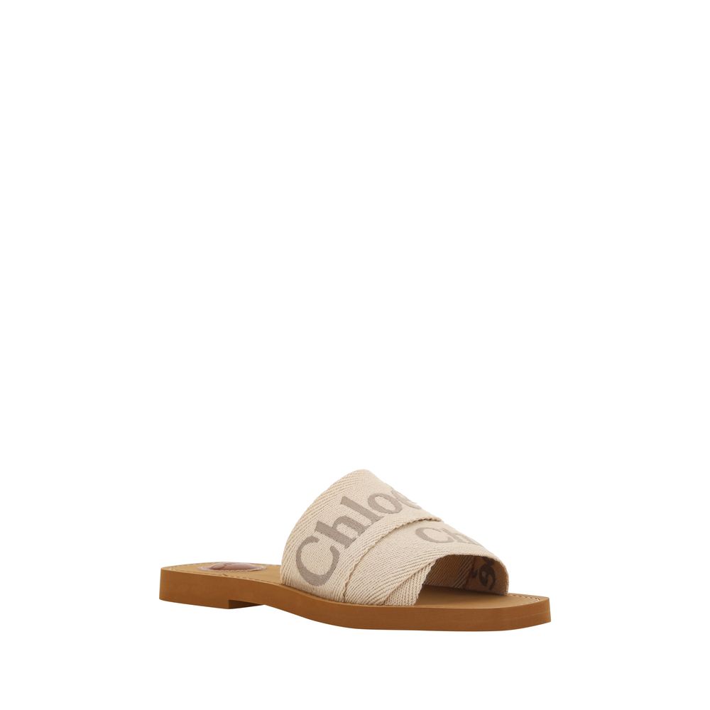 Chloé Multicolor Rubber Flat Sandals