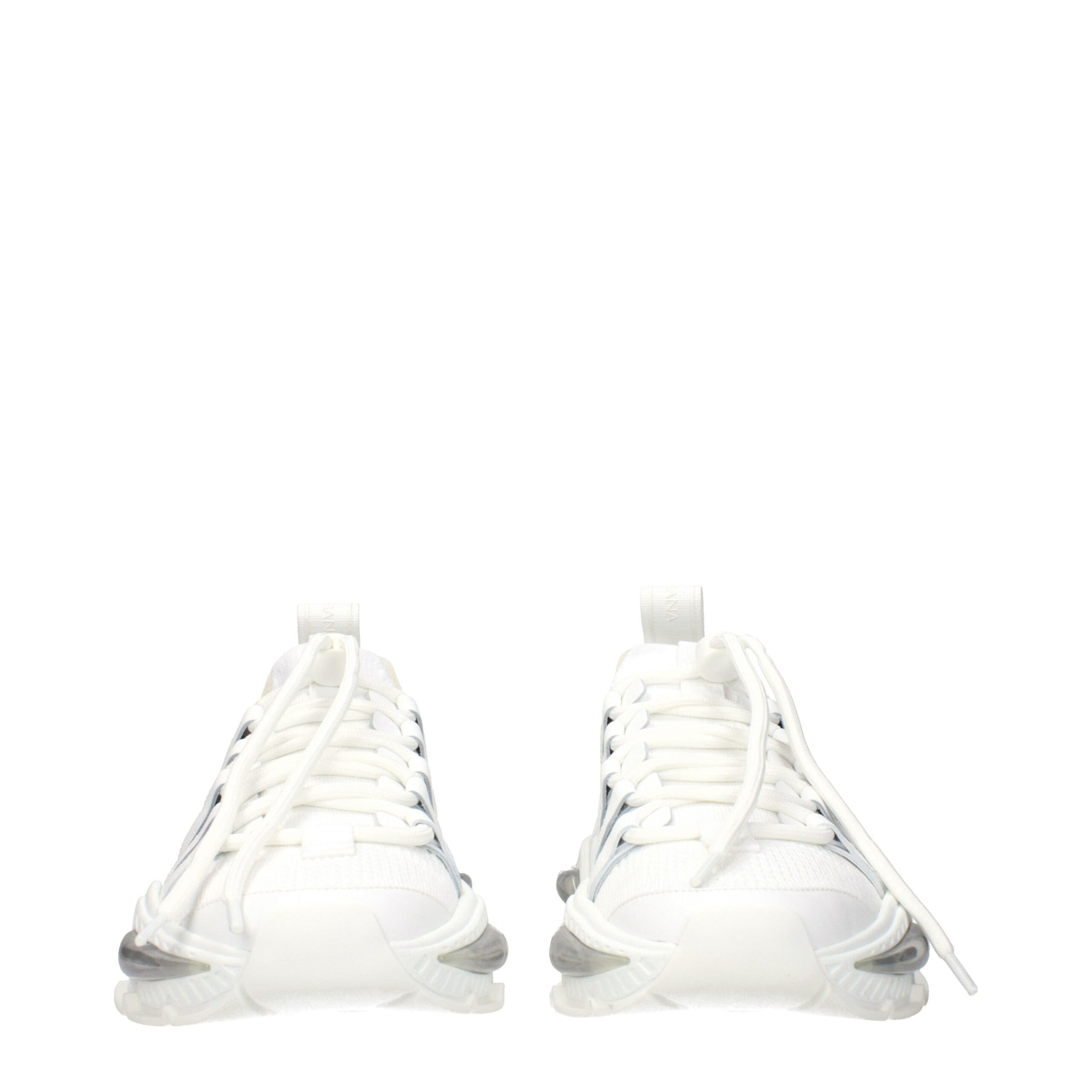 Dolce & Gabbana White Fabric Athletic Sneakers | Regal Royce
