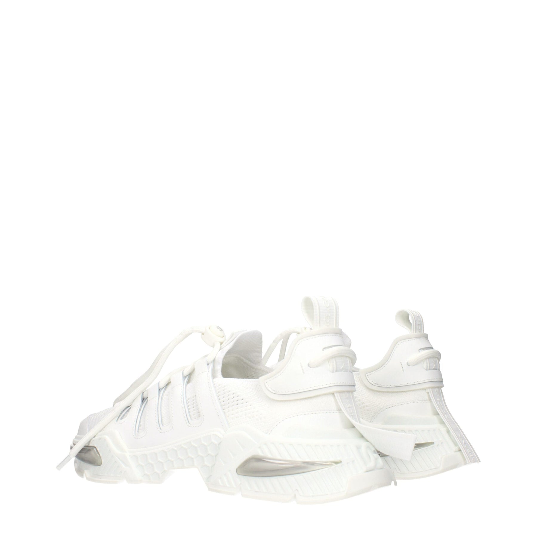 Dolce & Gabbana White Fabric Athletic Sneakers | Regal Royce