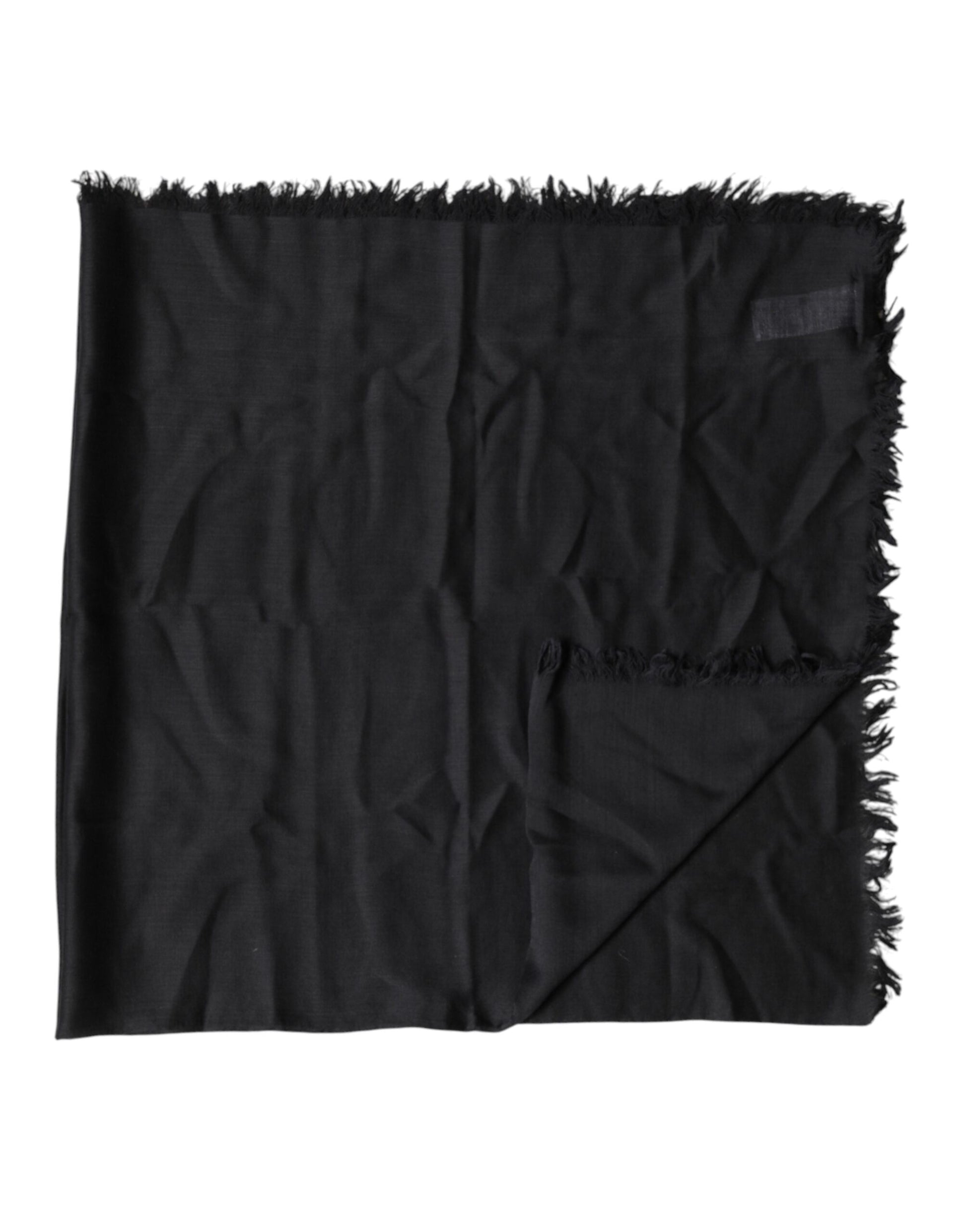 Dolce & Gabbana Black Lace Stole Neck Wrap Shawl Scarf | Regal Royce