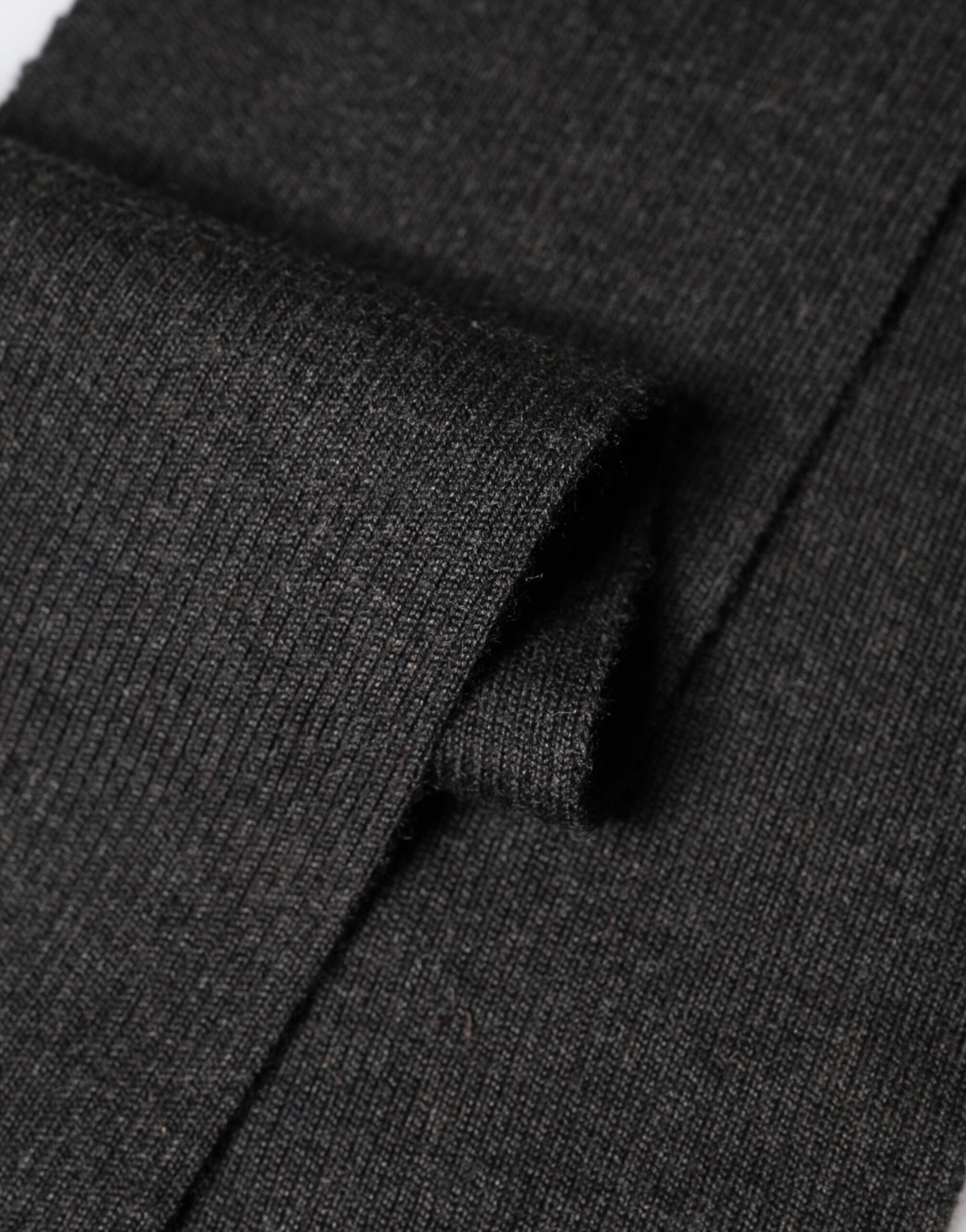 Dolce & Gabbana Black Cashmere Knit Neck Wrap Foulard Scarf | Regal Royce