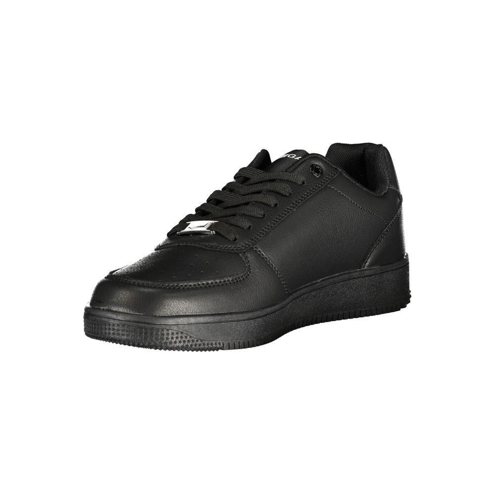Gas Black Polyurethane Men's Sneaker | Regal Royce