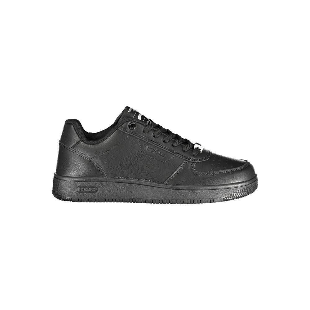 Gas Black Polyurethane Women Sneaker | Regal Royce