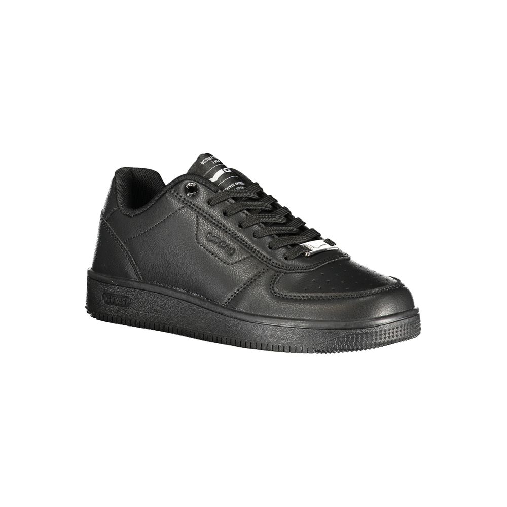 Gas Black Polyurethane Women Sneaker | Regal Royce