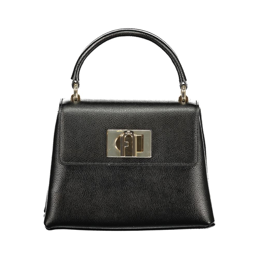 Furla Nero Leather Women Handbag | Regal Royce