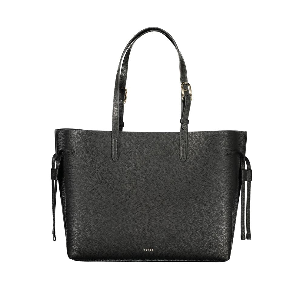Furla Black Leather Women Handbag | Regal Royce