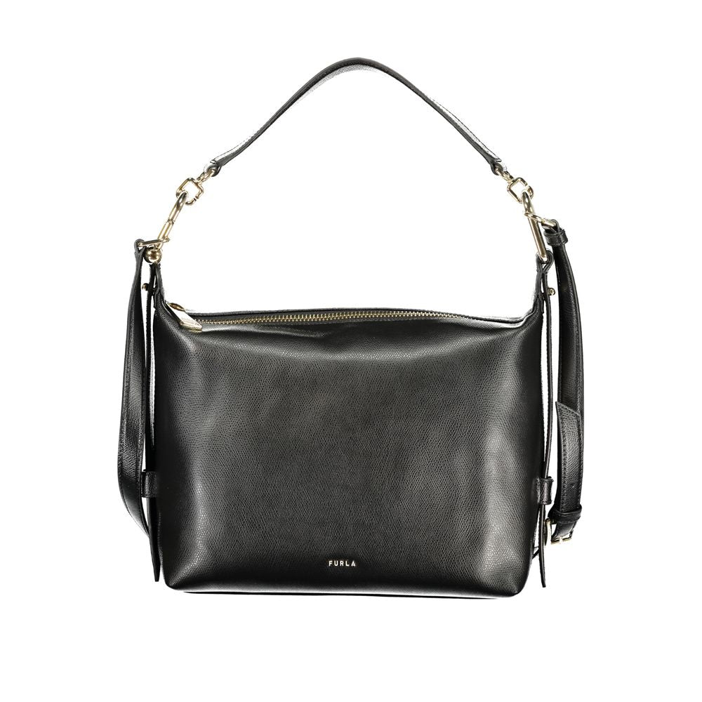 Furla Nero Leather Women Handbag | Regal Royce