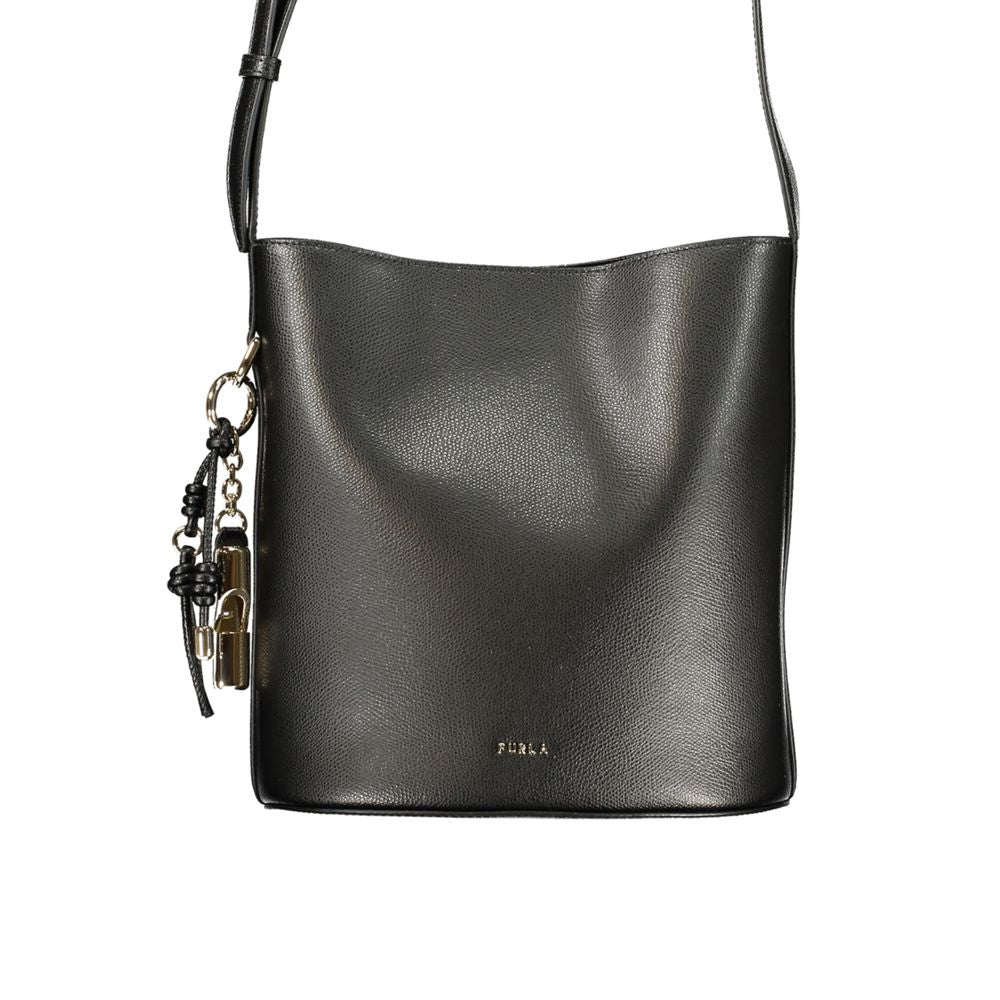 Furla Black Leather Women Handbag | Regal Royce