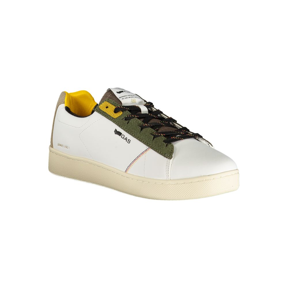 Gas White Polyester Men Sneaker | Regal Royce