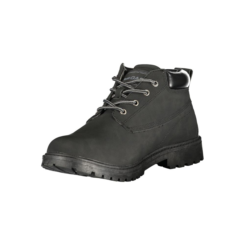 Gas Black Polyurethane Men Ankle Boot | Regal Royce
