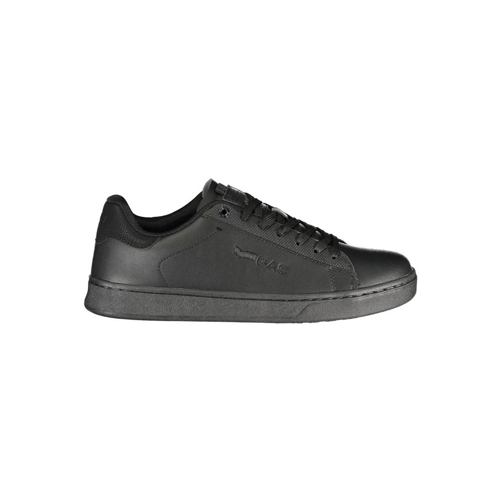 Gas Black Polyurethane Men's Sneaker | Regal Royce