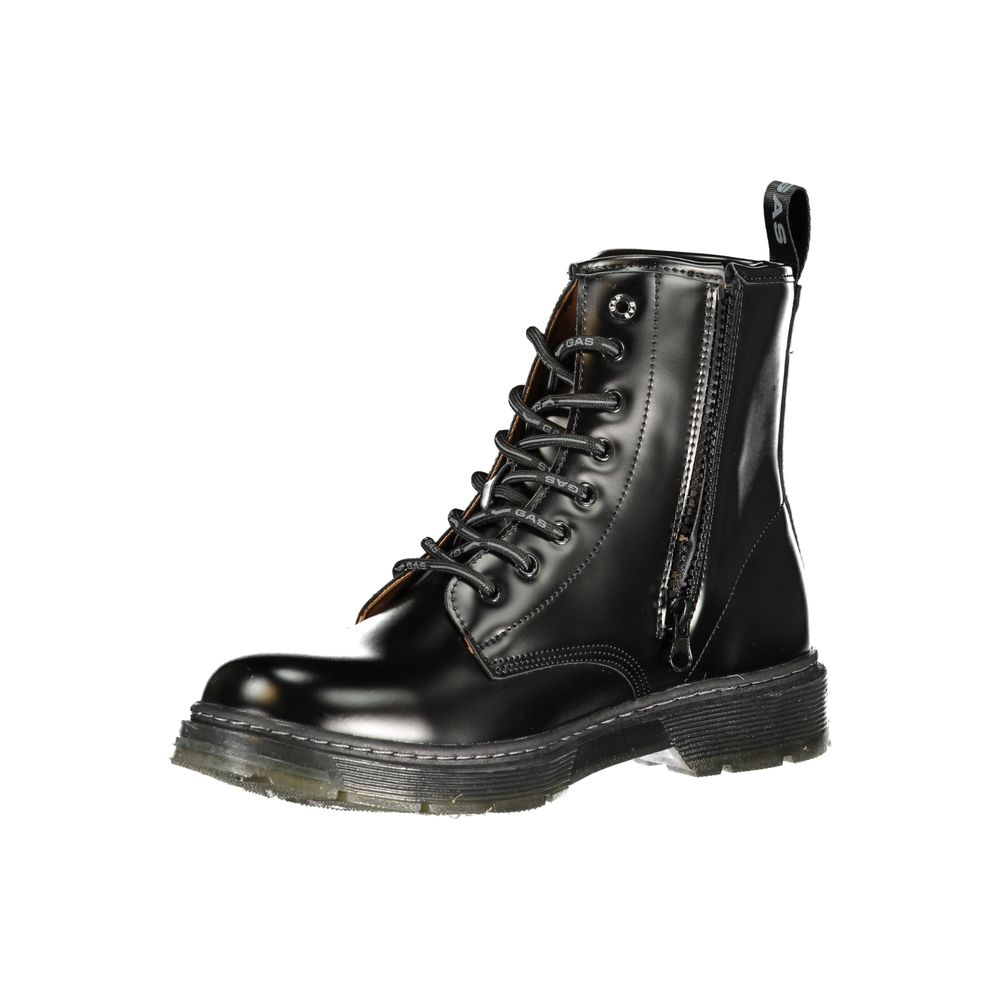 Gas Black Polyurethane Men Ankle Boot | Regal Royce