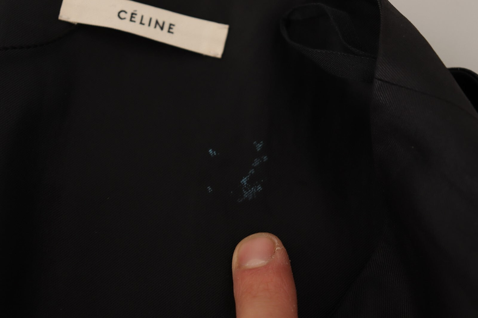 Celine Acetate Black High Waist Wrap Style Asymmetric Skirt | Regal Royce