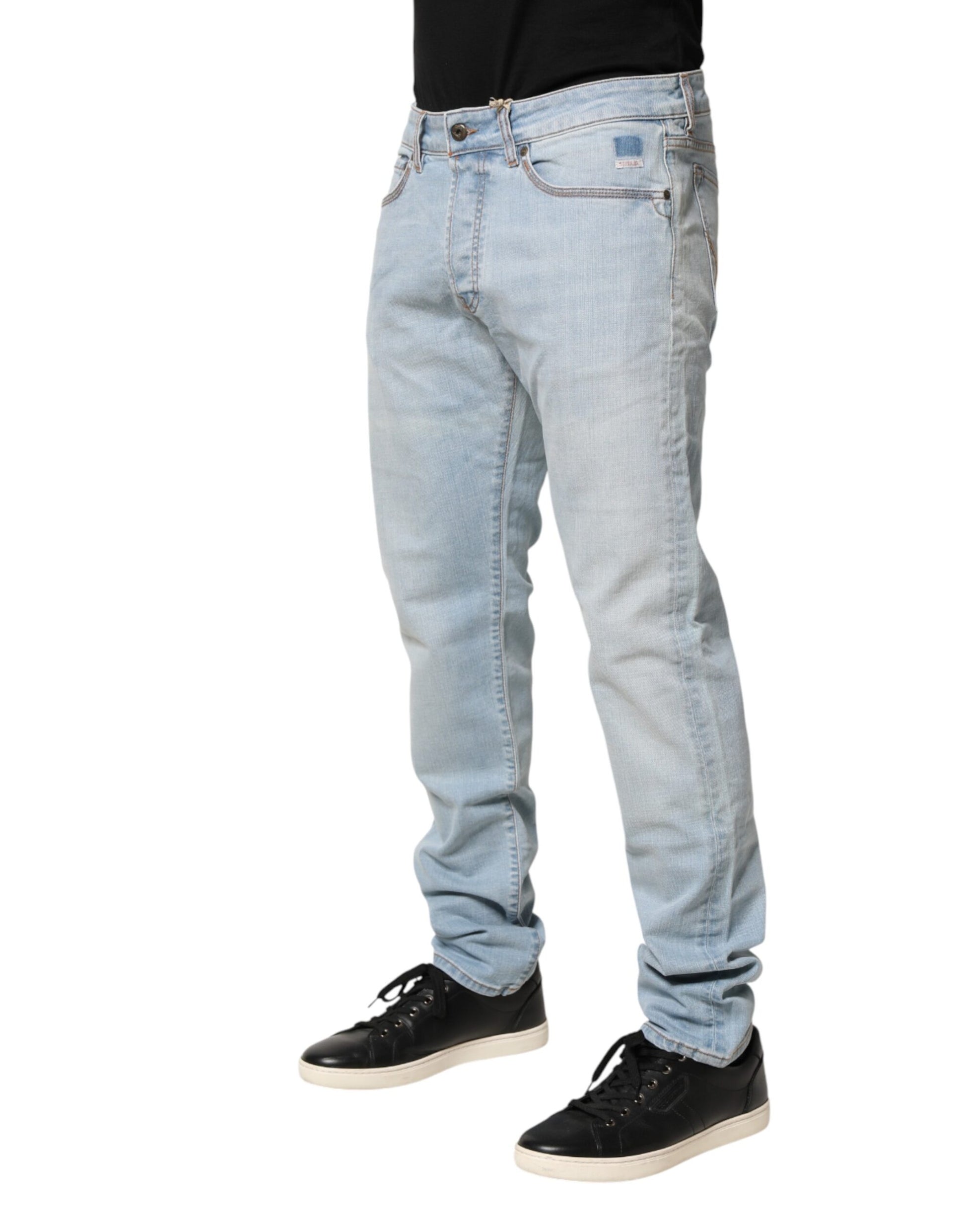 Roy Roger's Light Blue JOSH Slim Fit Mid Waist Men Denim Jeans | Regal Royce