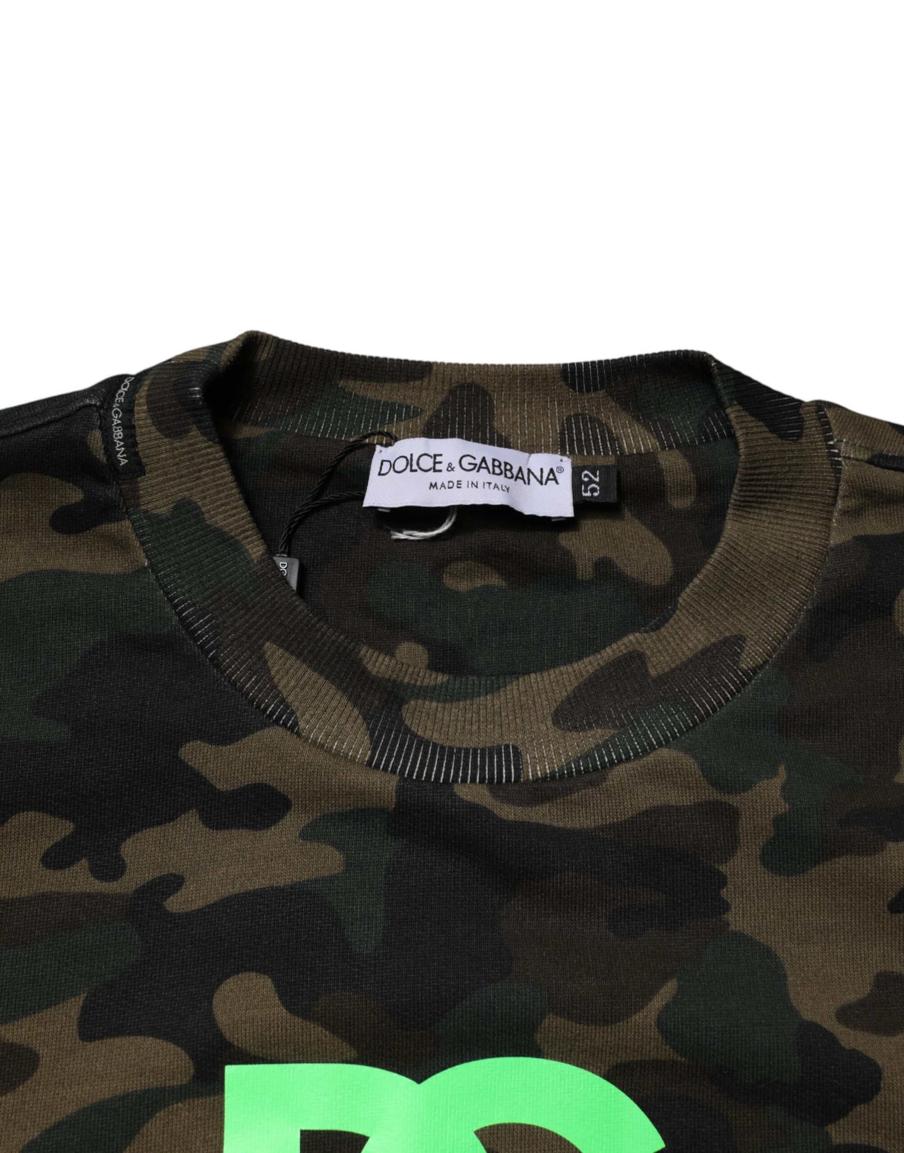 Dolce & Gabbana Multicolor Camouflage Men Sweatshirt  Sweater | Regal Royce