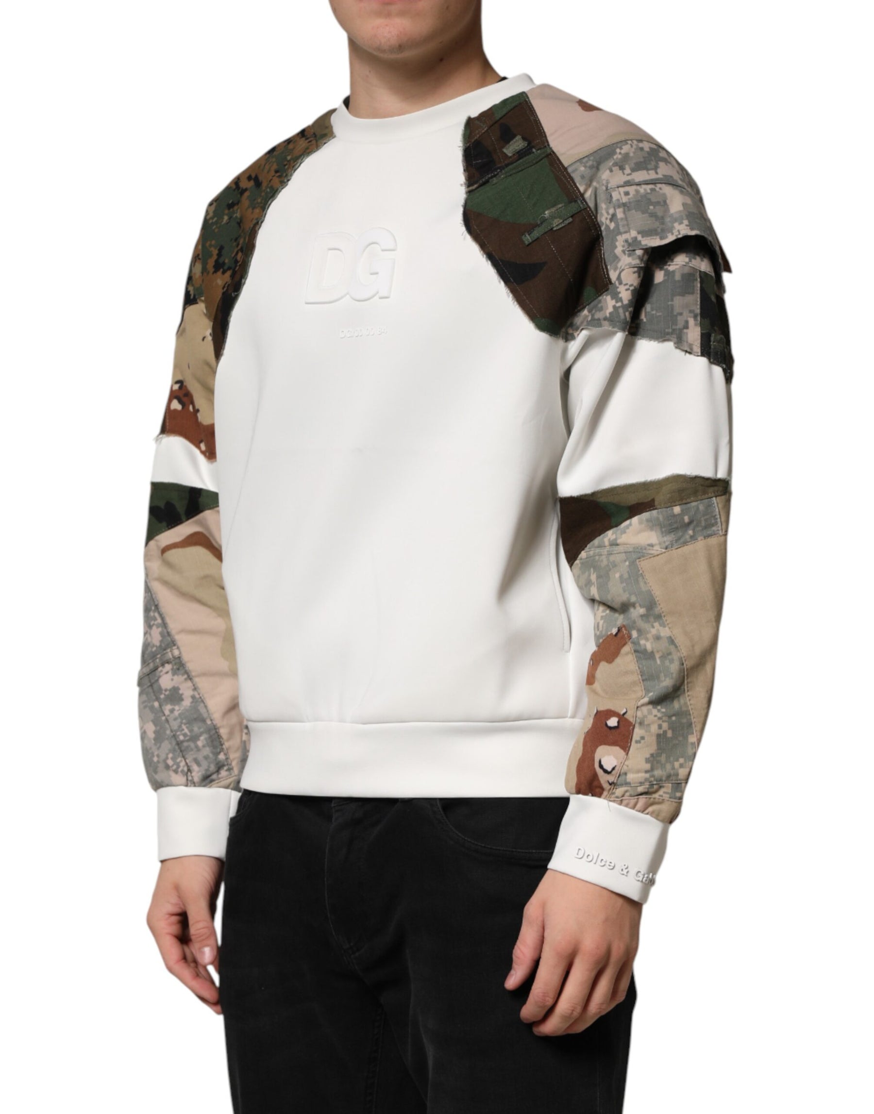Dolce & Gabbana Multicolor Camouflage Sweatshirt Sweater | Regal Royce