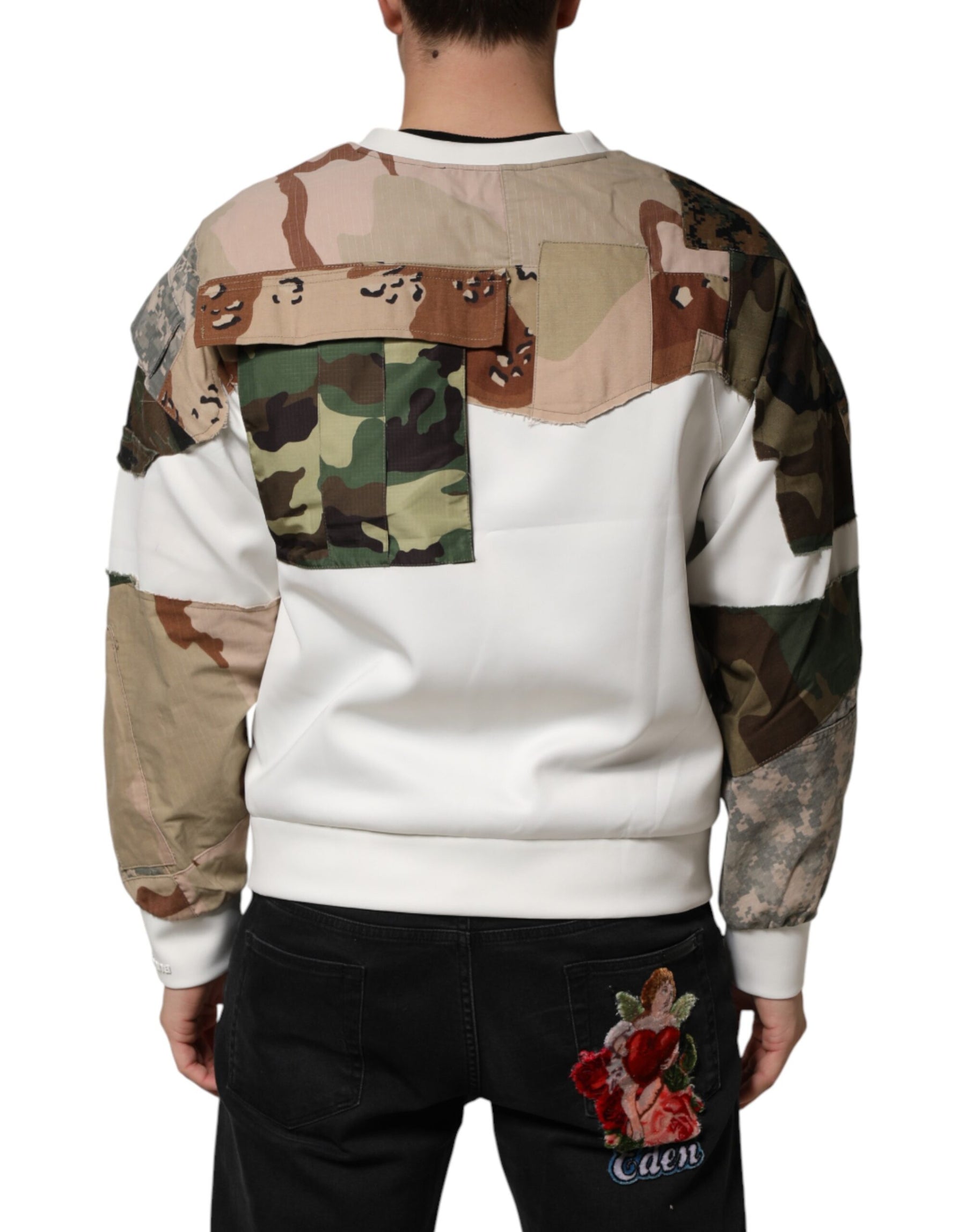 Dolce & Gabbana Multicolor Camouflage Sweatshirt Sweater | Regal Royce