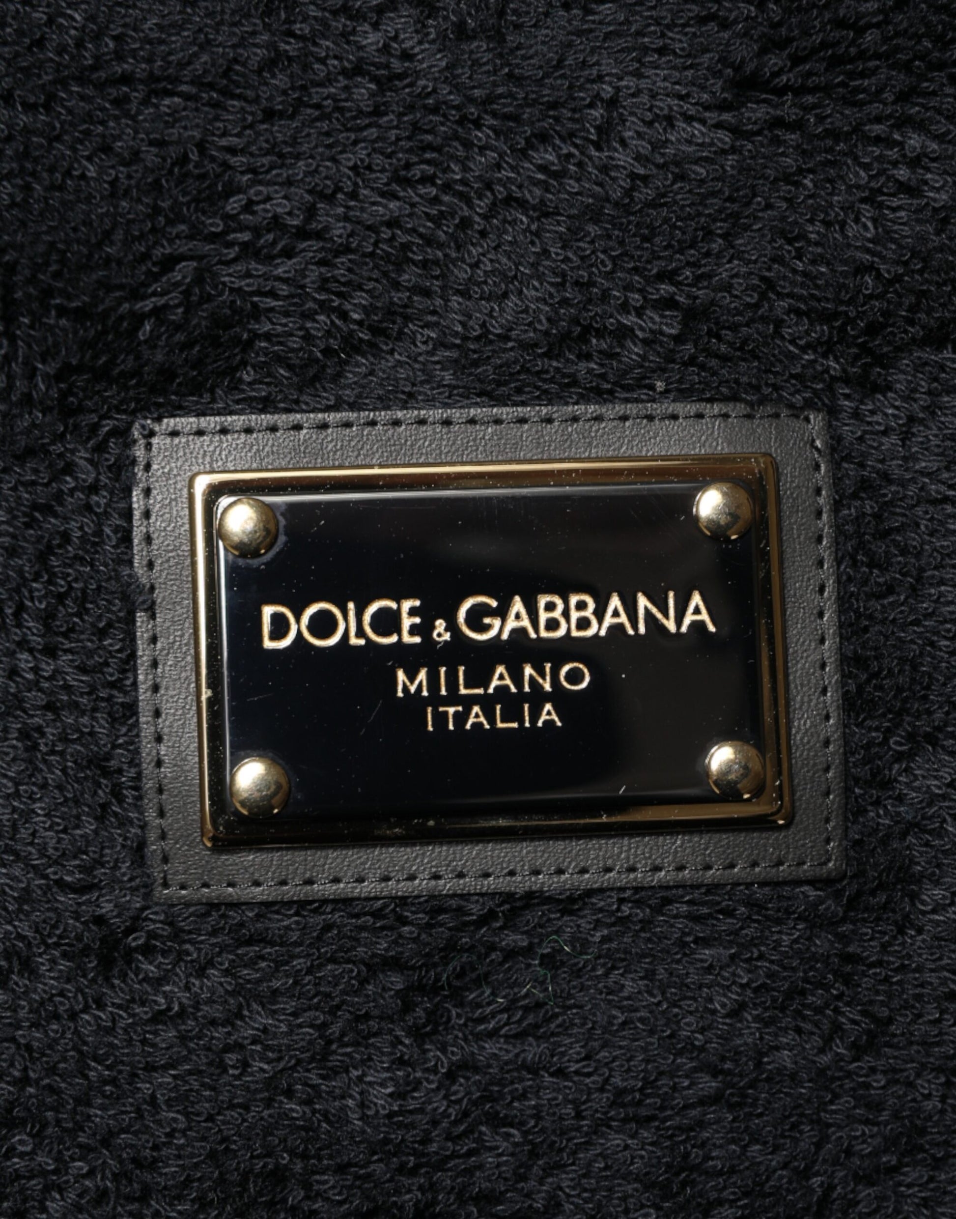 Dolce & Gabbana Black Cotton V-Neck Men Sweatshirt Sweater | Regal Royce