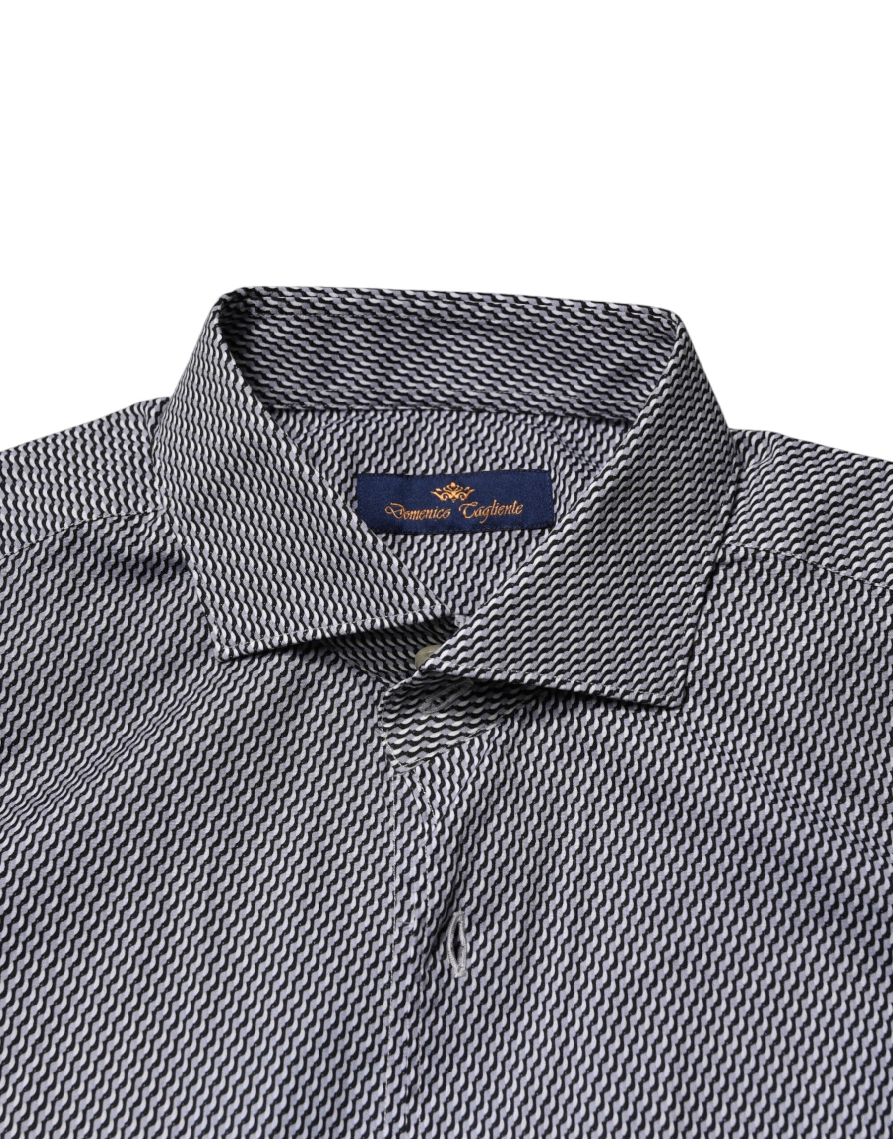 Domenico Tagliente Gray Patterned Long Sleeves Dress Shirt | Regal Royce