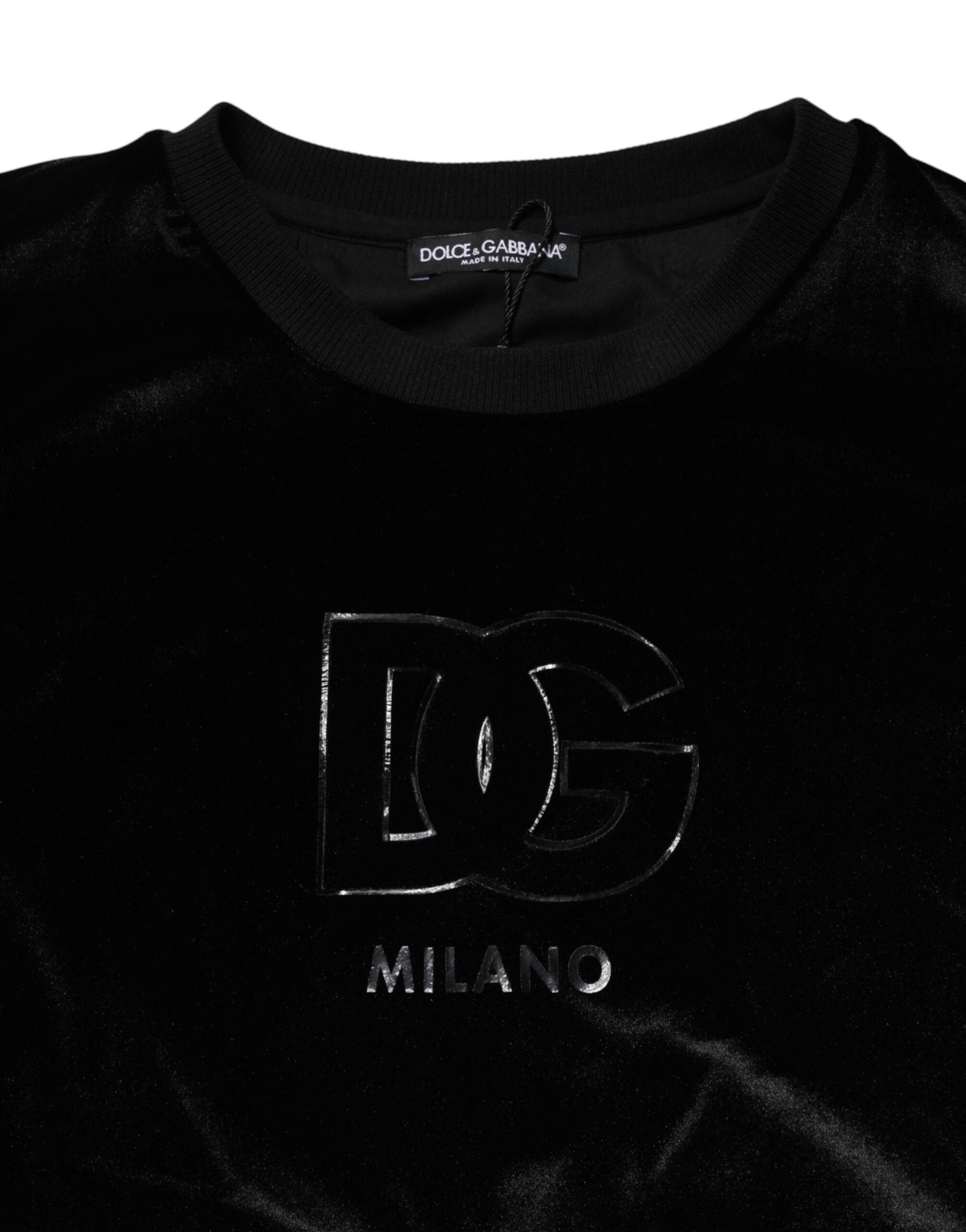 Dolce & Gabbana Black DG Logo Crew Neck Sweatshirt Sweater | Regal Royce