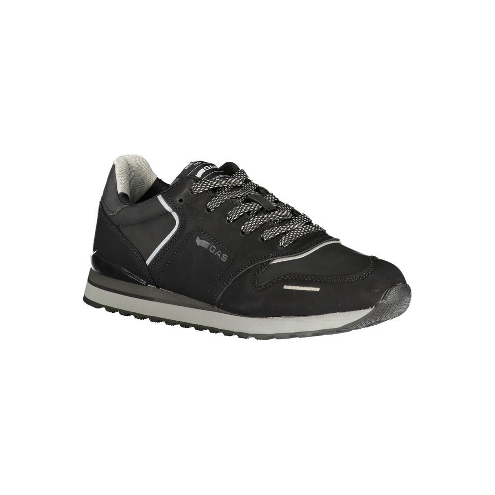 Gas Black Polyurethane Men's Sneaker | Regal Royce