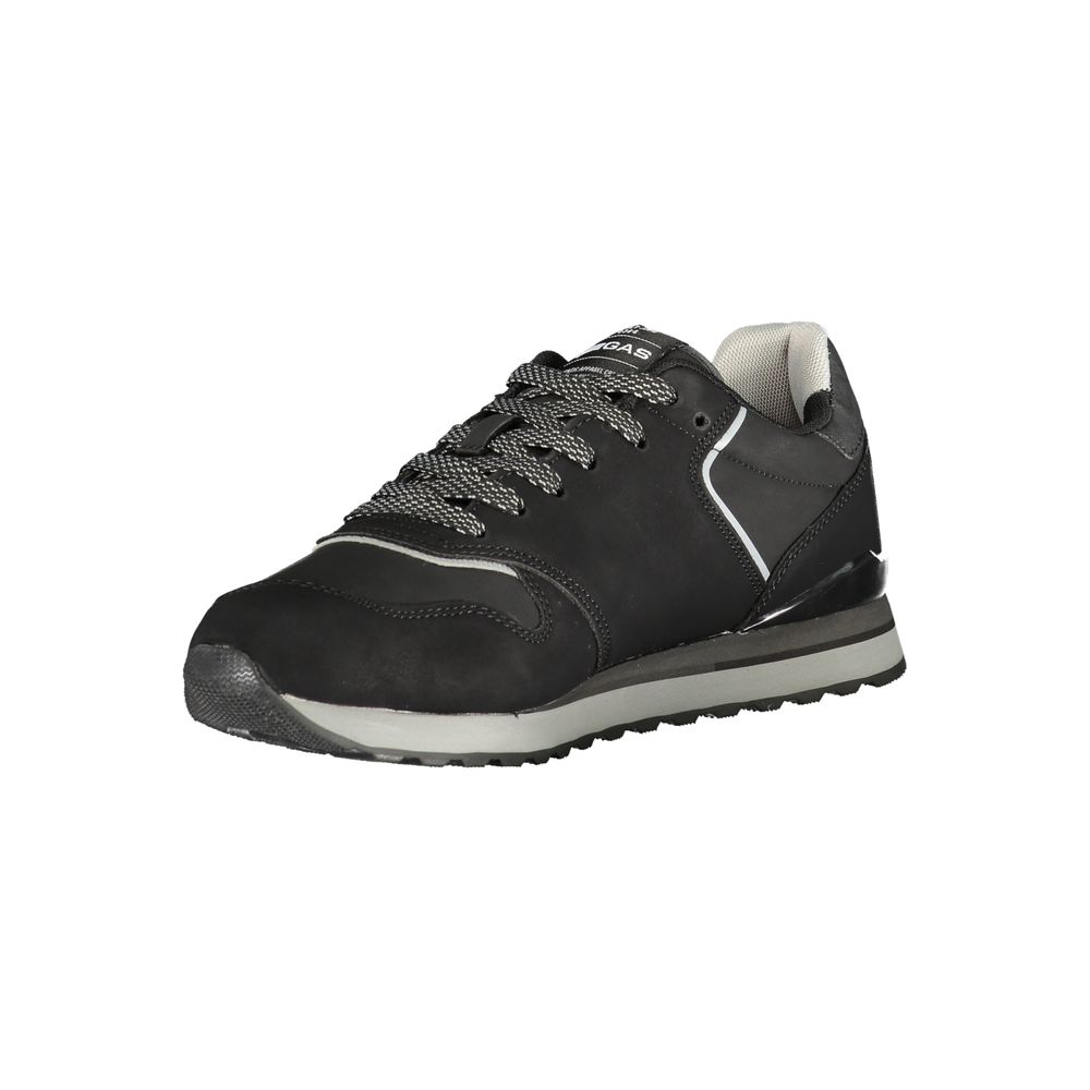 Gas Black Polyurethane Men's Sneaker | Regal Royce