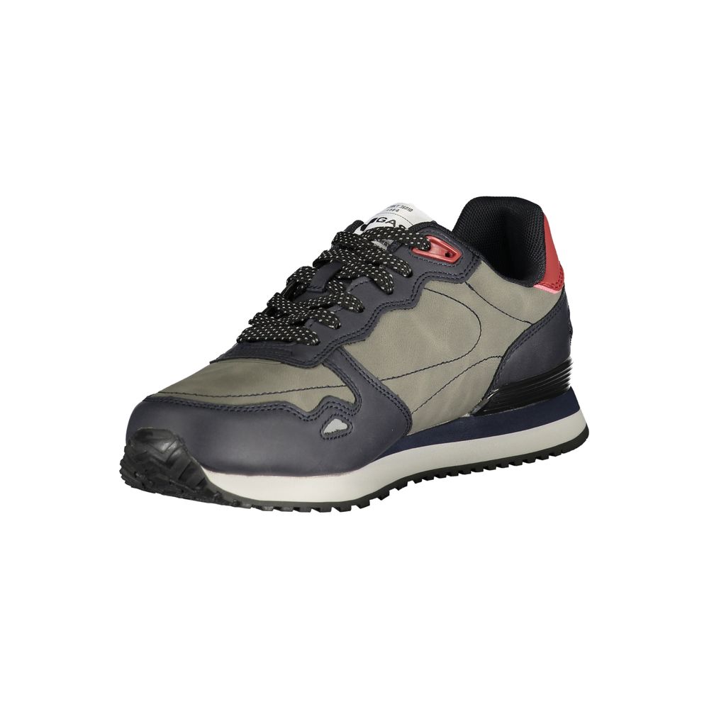 Gas Blue Polyester Men Sneaker | Regal Royce