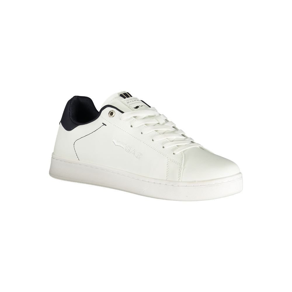 Gas White Polyurethane Men's Sneaker | Regal Royce
