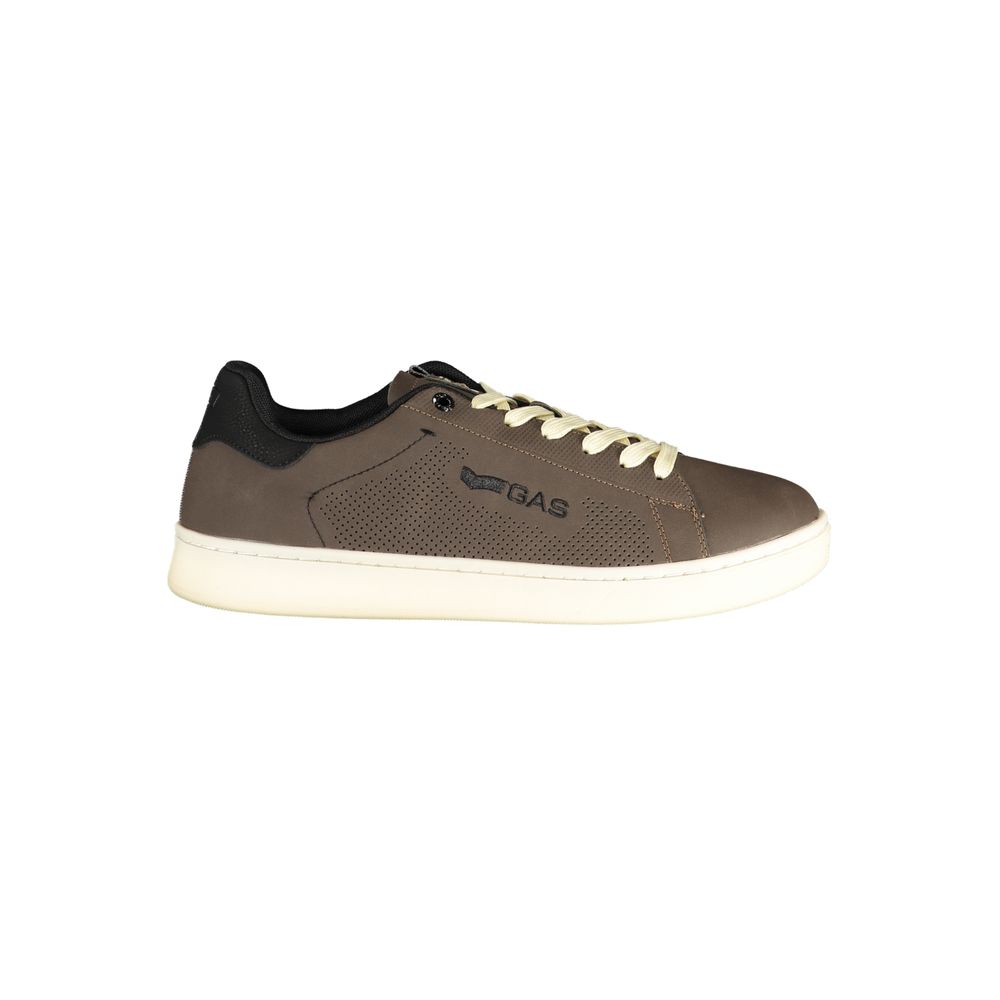 Gas Marrone Polyurethane Men Sneaker | Regal Royce