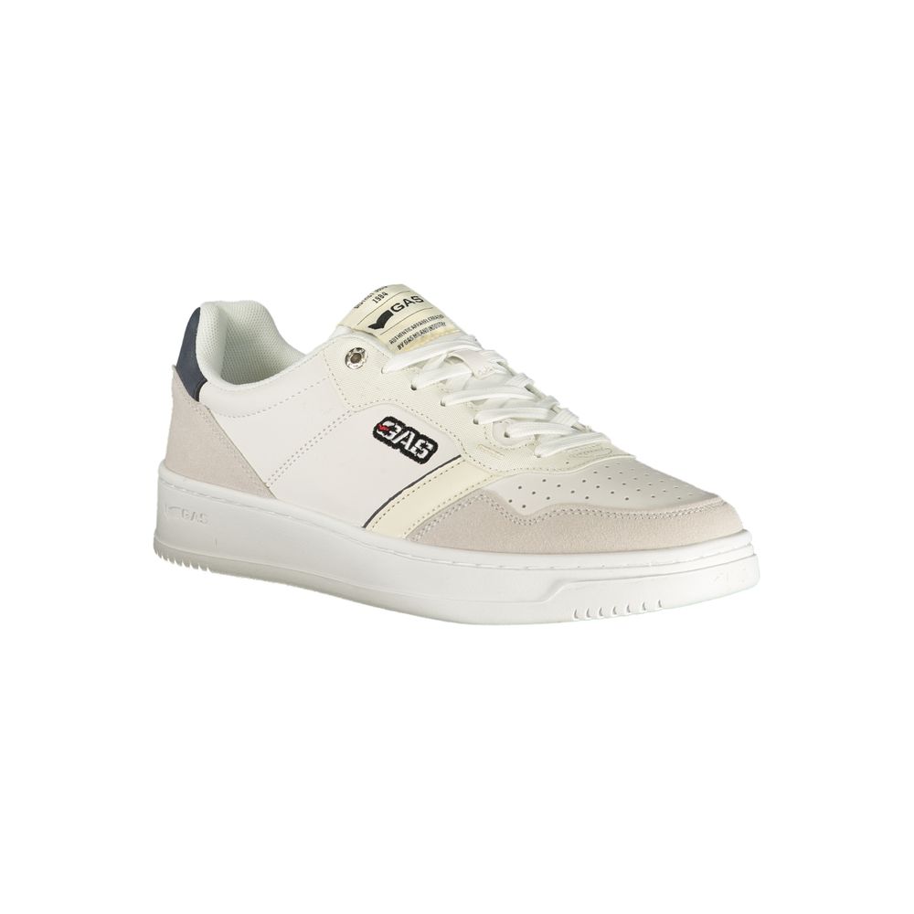 Gas White Polyester Men Sneaker | Regal Royce