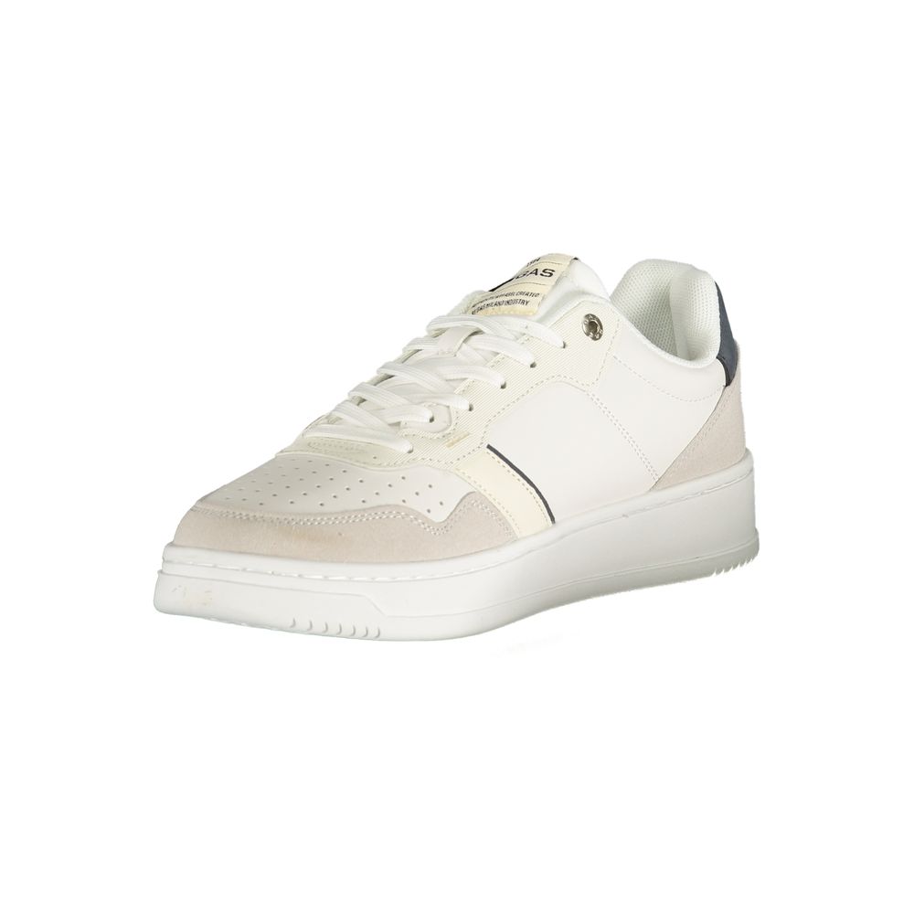 Gas White Polyester Men Sneaker | Regal Royce