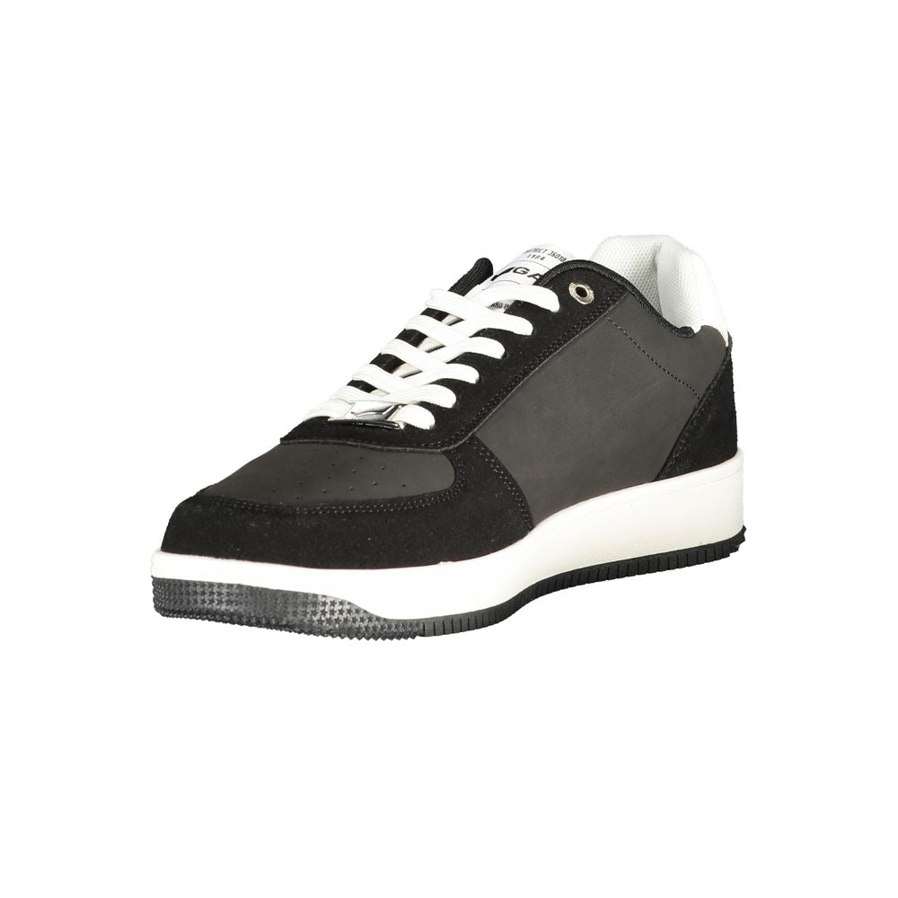 Gas Black Polyurethane Men Sneaker | Regal Royce