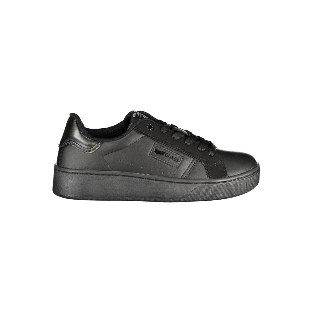 Gas Black Polyurethane Women Sneaker | Regal Royce
