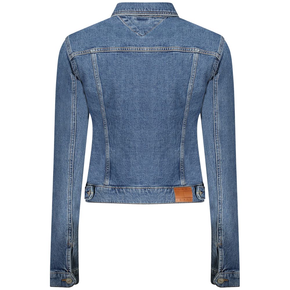 Tommy Hilfiger Blu Cotton Women Jacket | Regal Royce