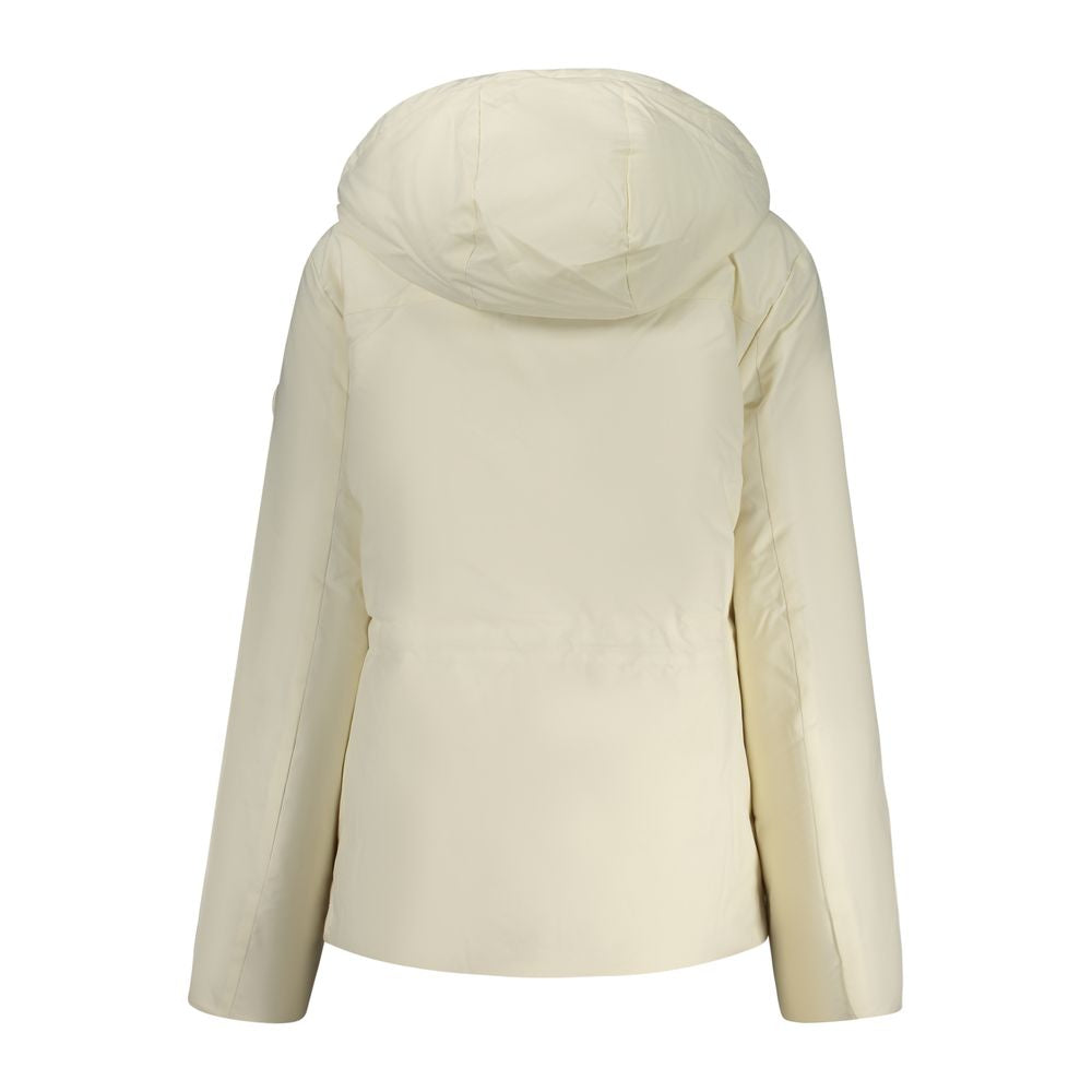 North Sails White Polyester Women Parka Jacket | Regal Royce