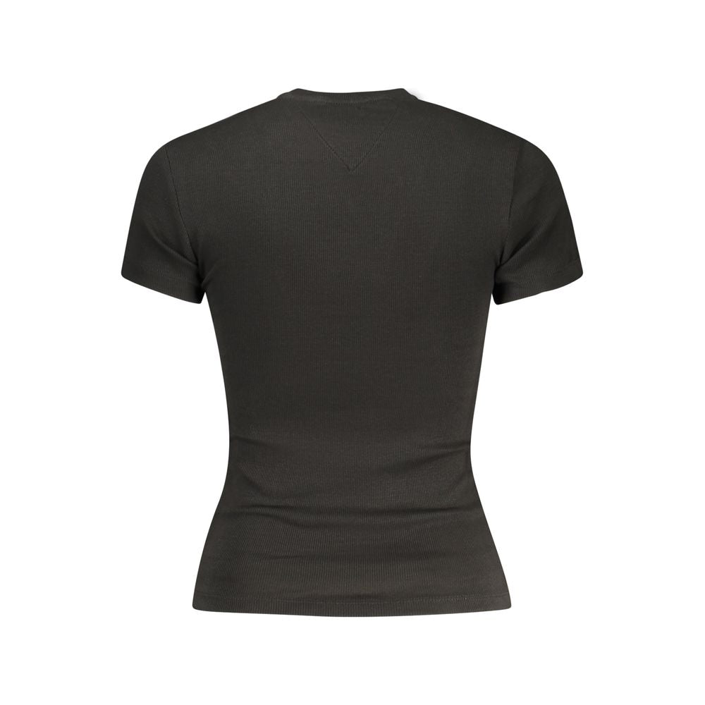 Tommy Hilfiger Black Cotton Women's T-Shirt | Regal Royce