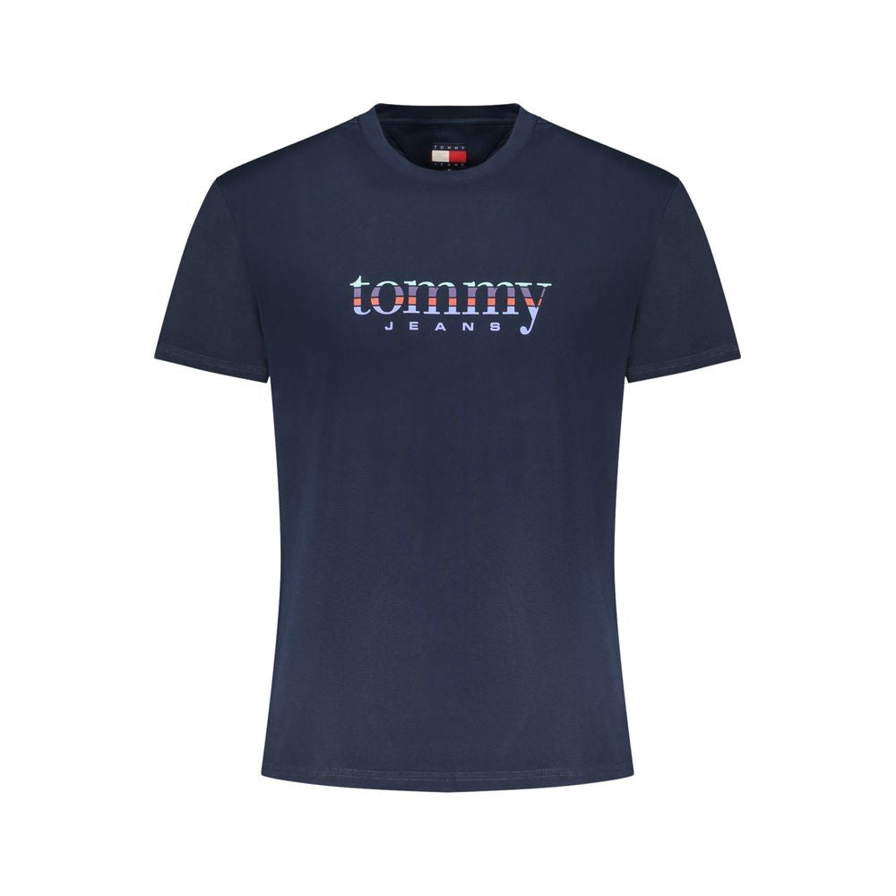 Tommy Hilfiger Blue Cotton Men T-Shirt | Regal Royce