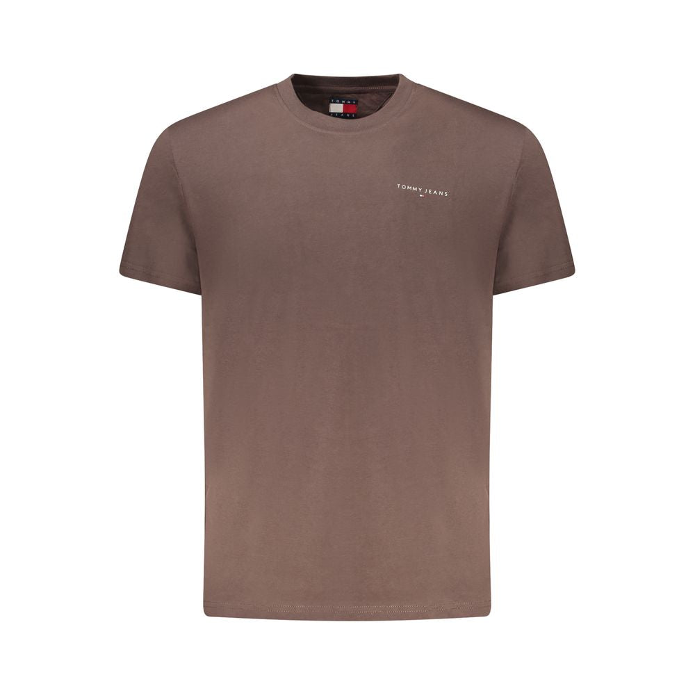 Tommy Hilfiger Brown Cotton Men's T-Shirt | Regal Royce